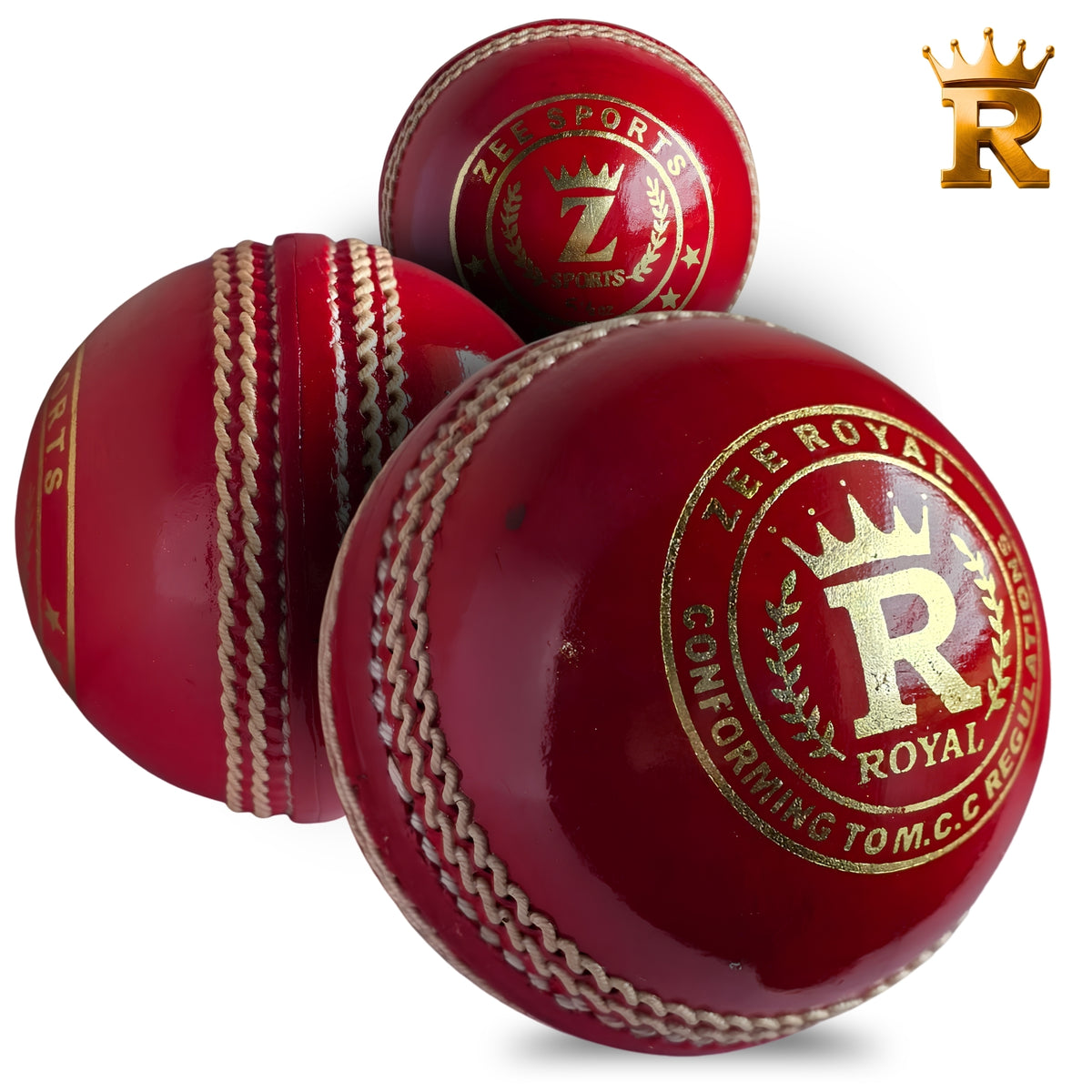 Zee Sports Cricket Ball Royal 7Star Cherry Red