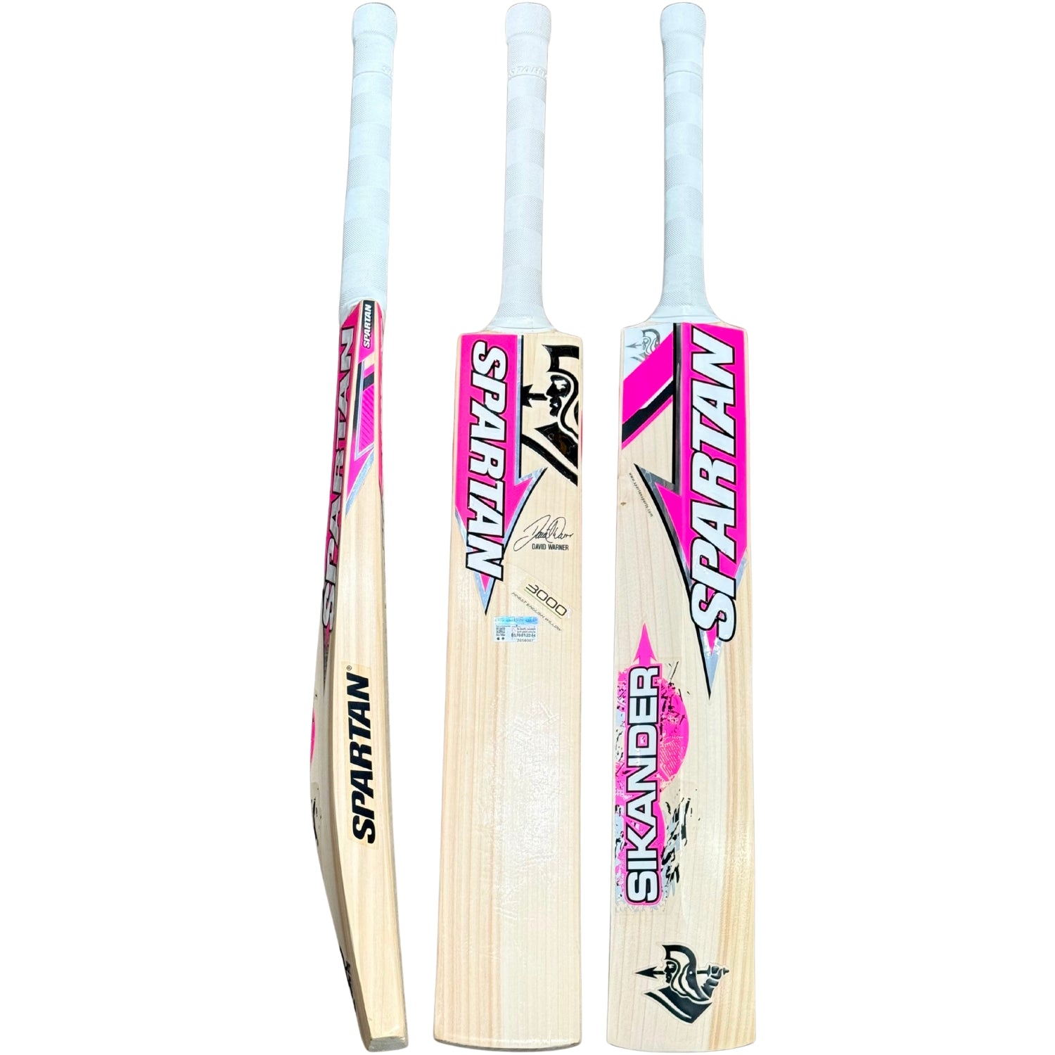 Spartan Cricket Bat Sikander DW David Warner 3000 English Willow Pink