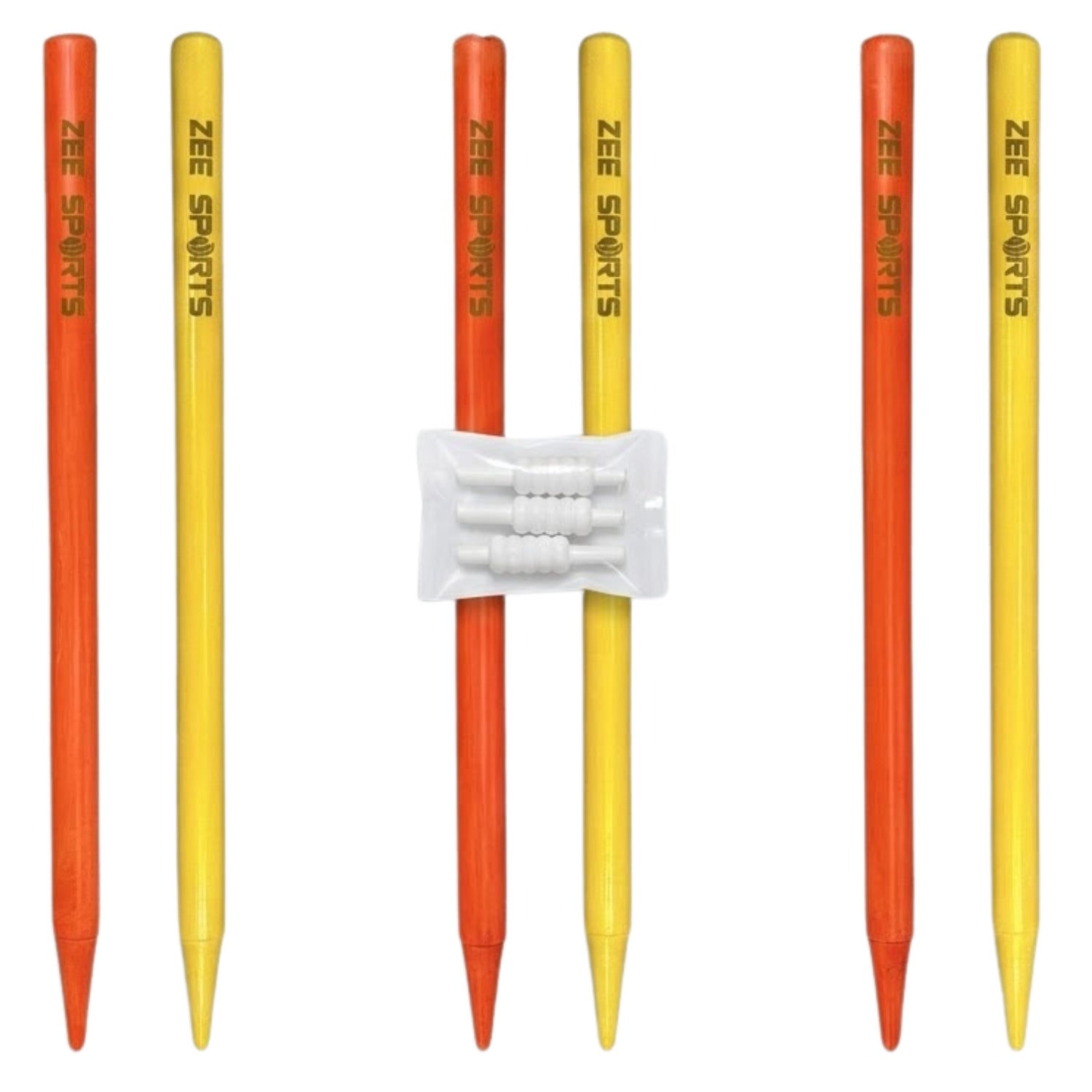 Zee Sports Cricket Stumps Yellow/Orange