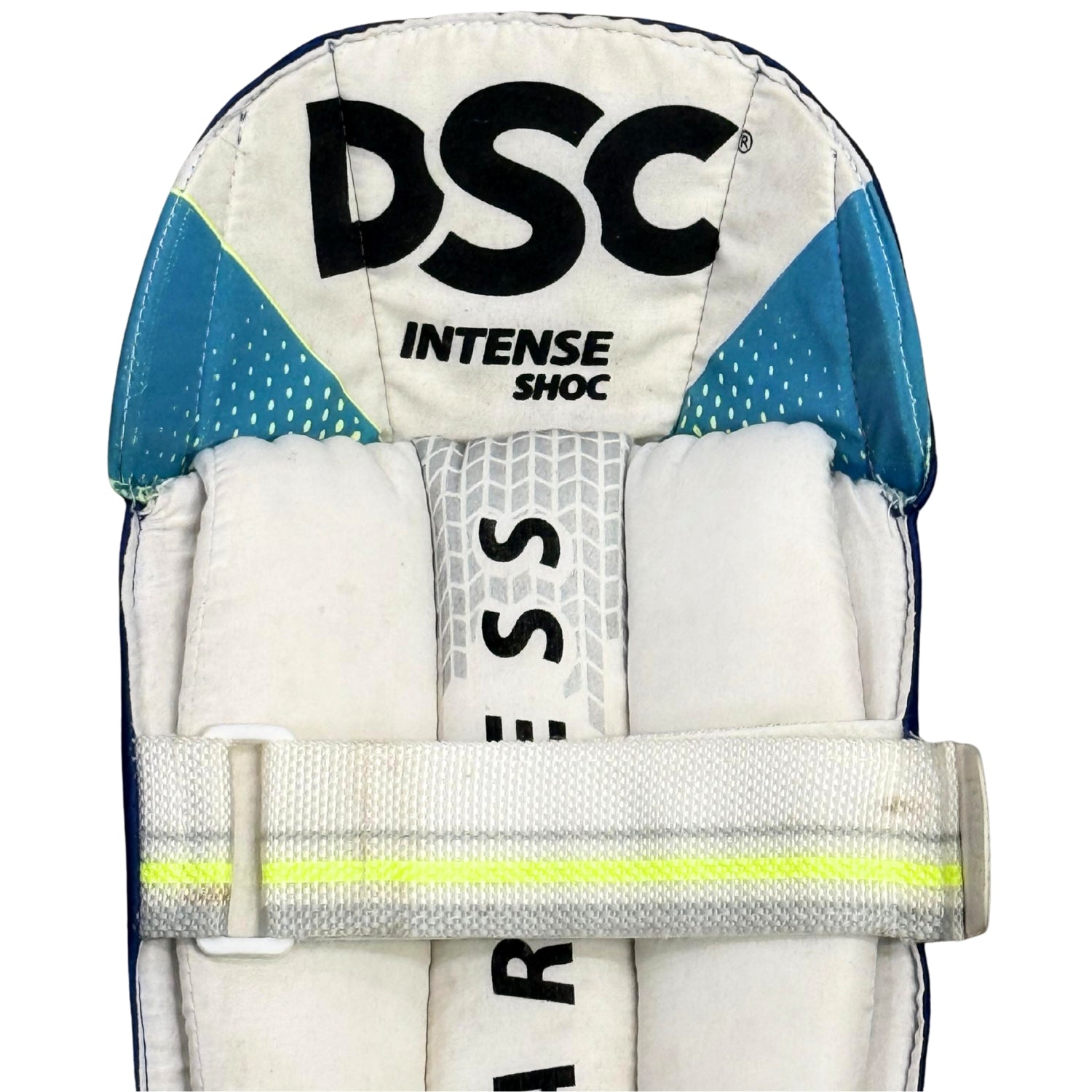 DSC Wicket Keeping Pads Intense Shoc Youth Blue