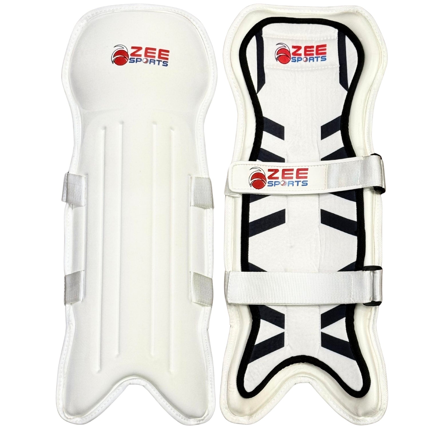 Zee Sports Cricket Wicket Keeping Pads Adults White