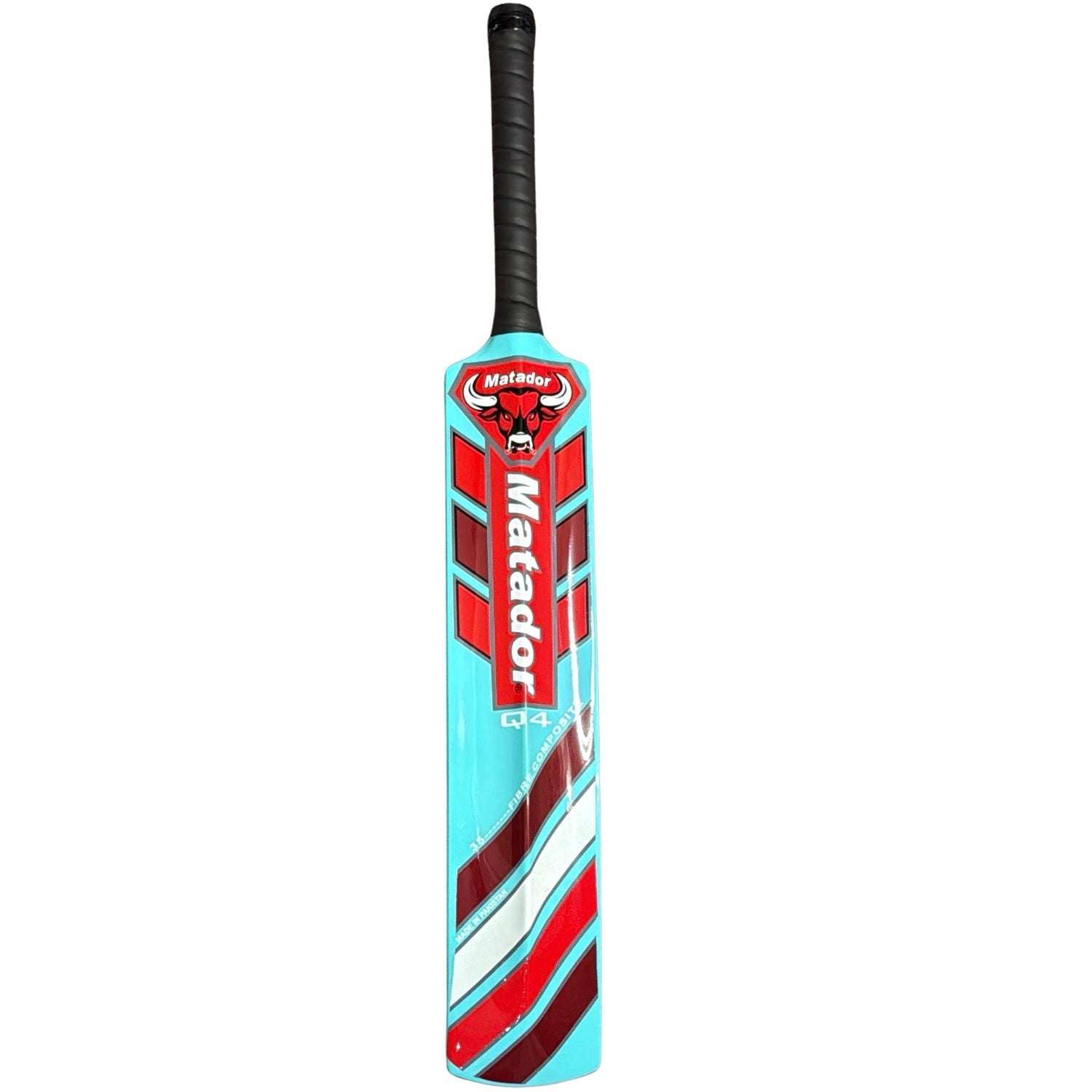 Matador Cricket Bat Q4 Fiberglass Tape Tennis Turquoise Color