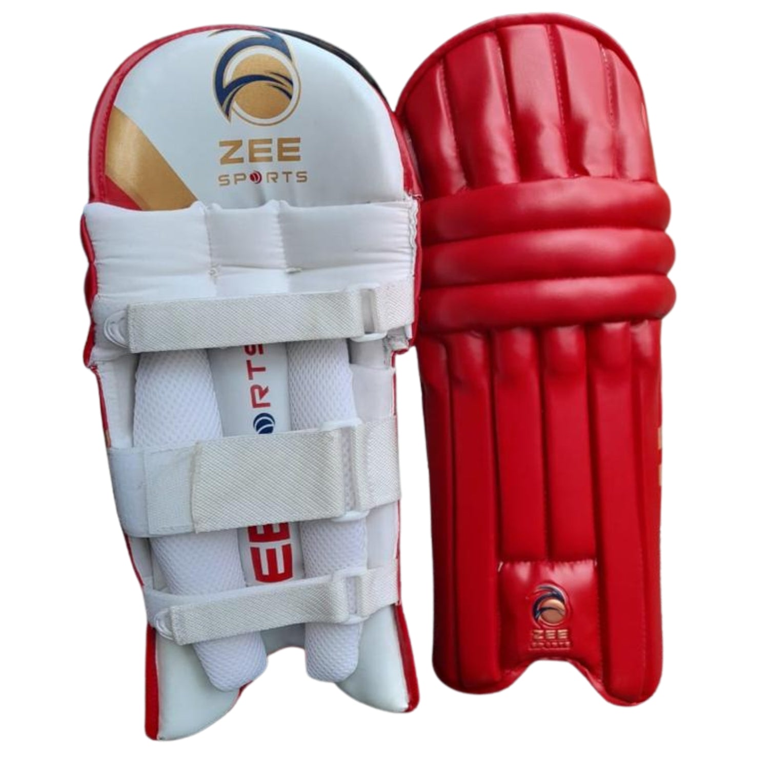 Zee Sports Batting Pads, Model Sonic Range Junior, XXS, Red