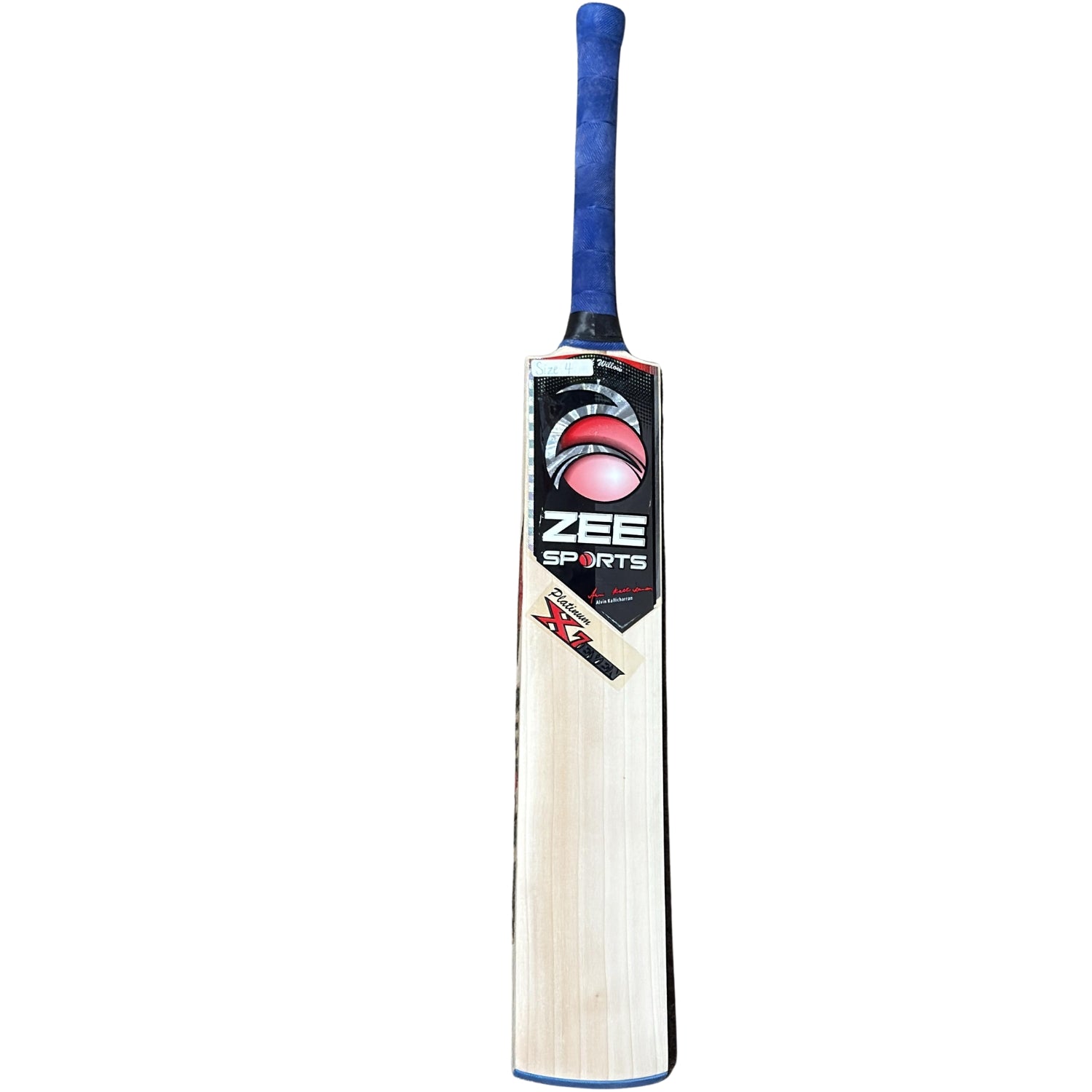 Zee Sports Cricket Bat Platinum X7even English Willow Kallicharan Youth Size 4