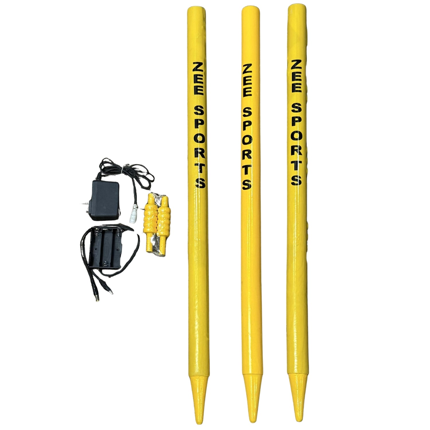 Zee Sports Cricket Stump Sets LED Black/Yellow