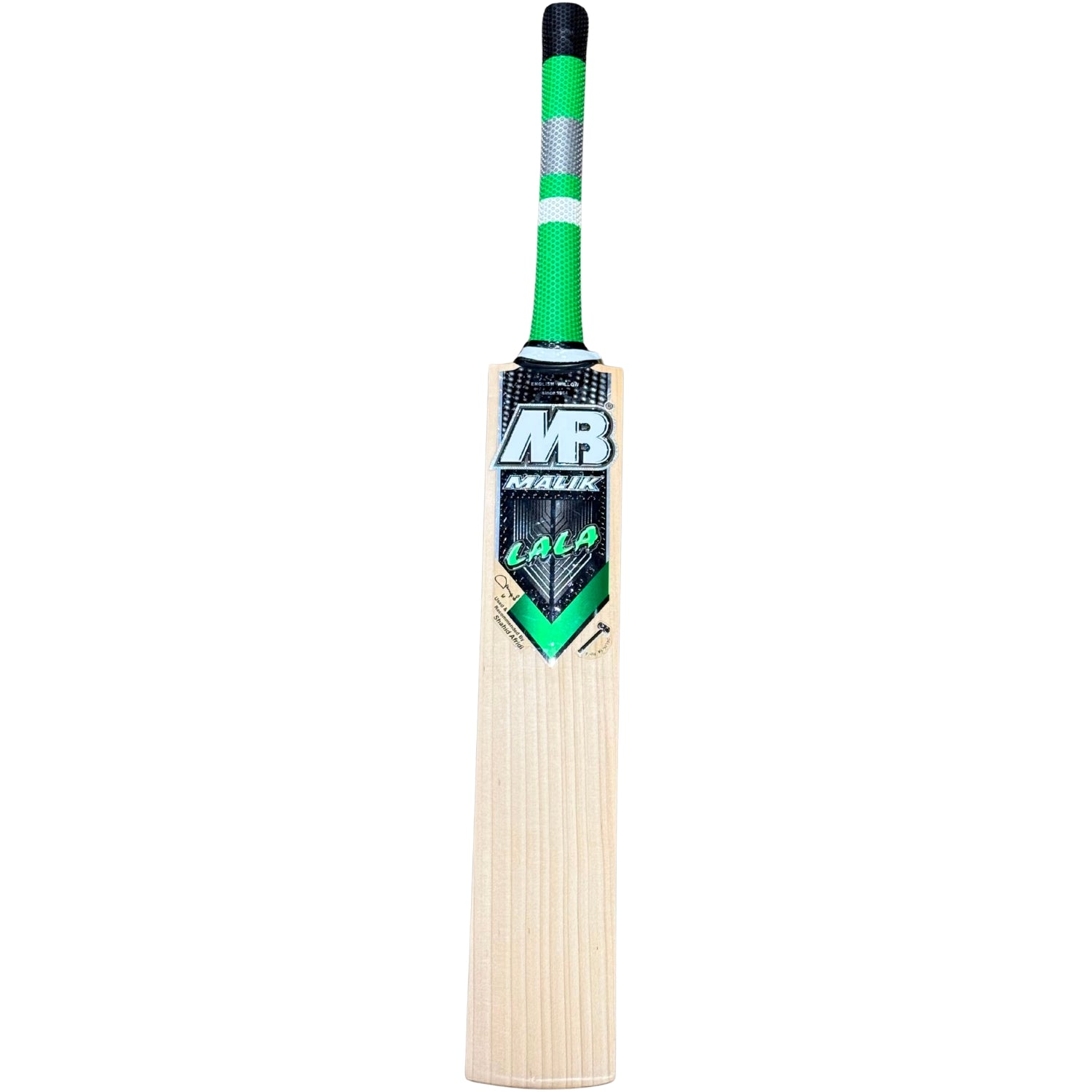 MB Malik Cricket Bat Lala Green Edition