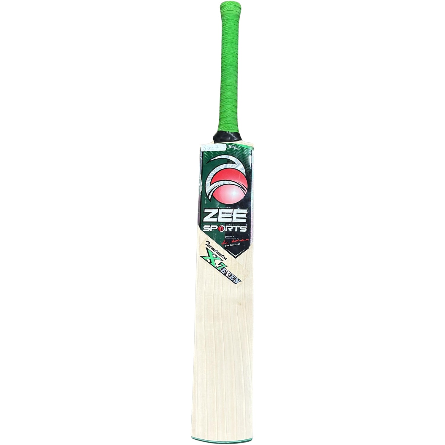 Zee Sports Cricket Bat Terminator X7even English Willow Designed By Sir Alvin Kallicharran Youth Size 4