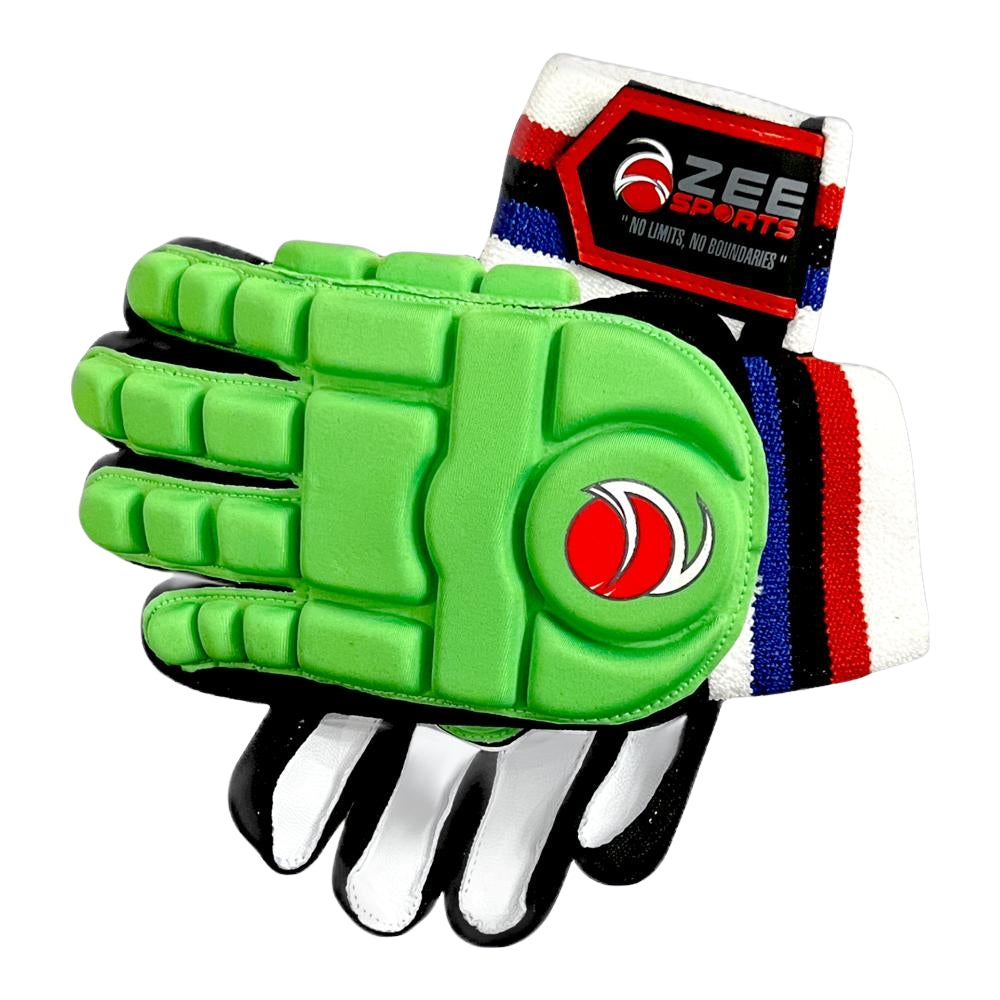 Zee Sports Hard Tennis Cricket Batting Gloves Green
