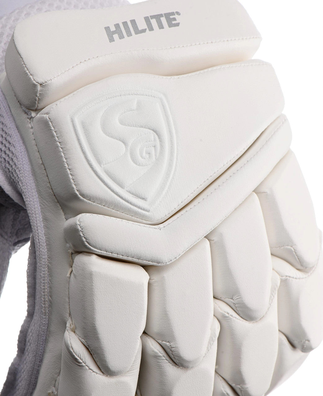 SG batting Gloves, Model Hilite White, Adult