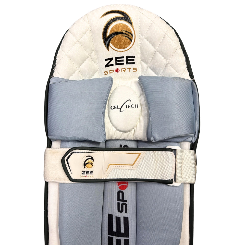 Zee Sports Batting Pads Double Strap GelTech Green