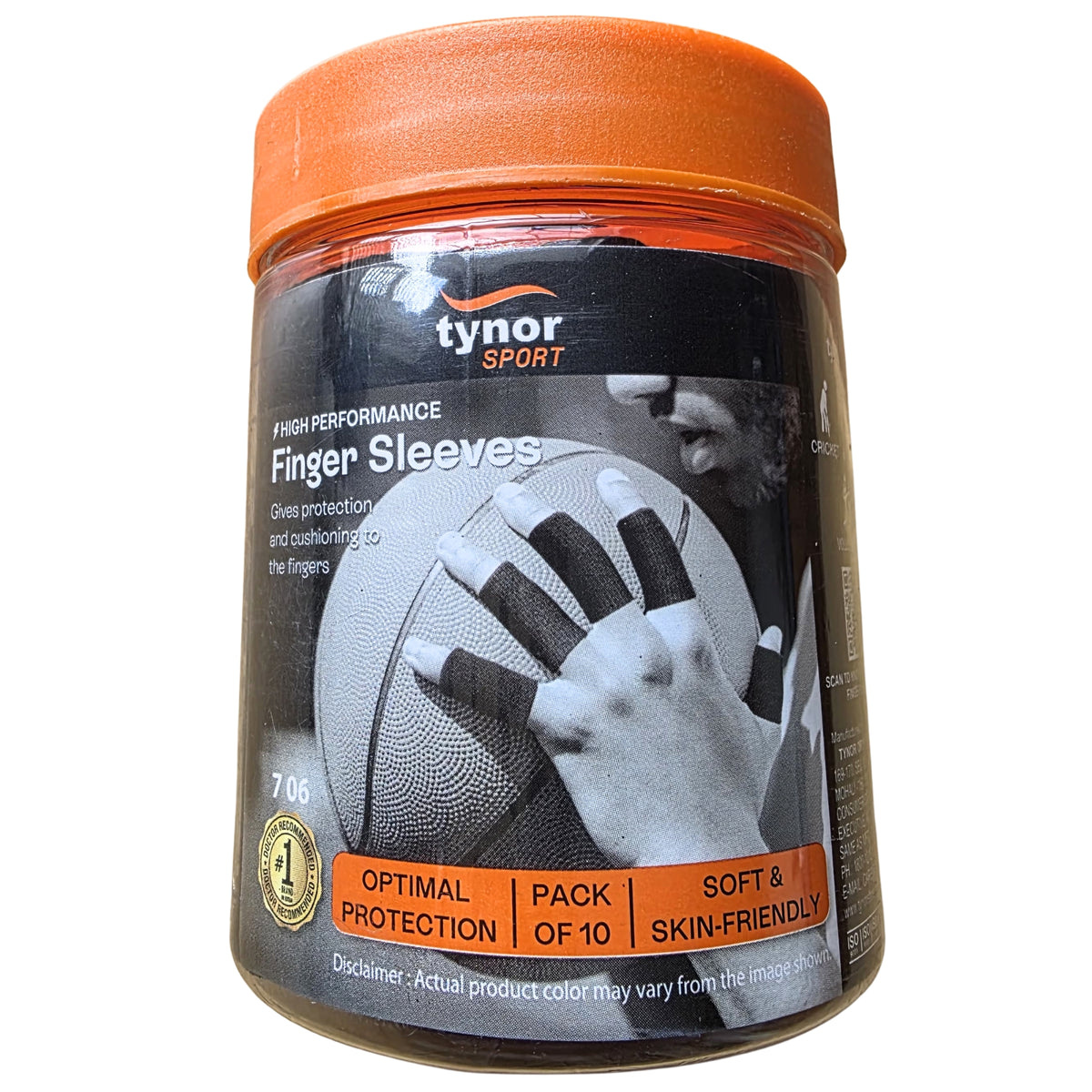 Tynor Sport Finger Sleeves High Performance Support & Protection Pack of 10