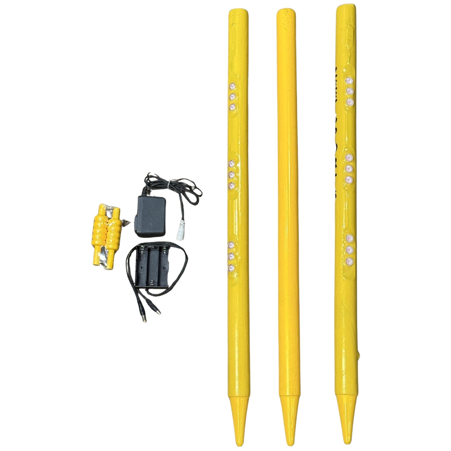 Zee Sports Cricket Stump Sets LED Black/Yellow