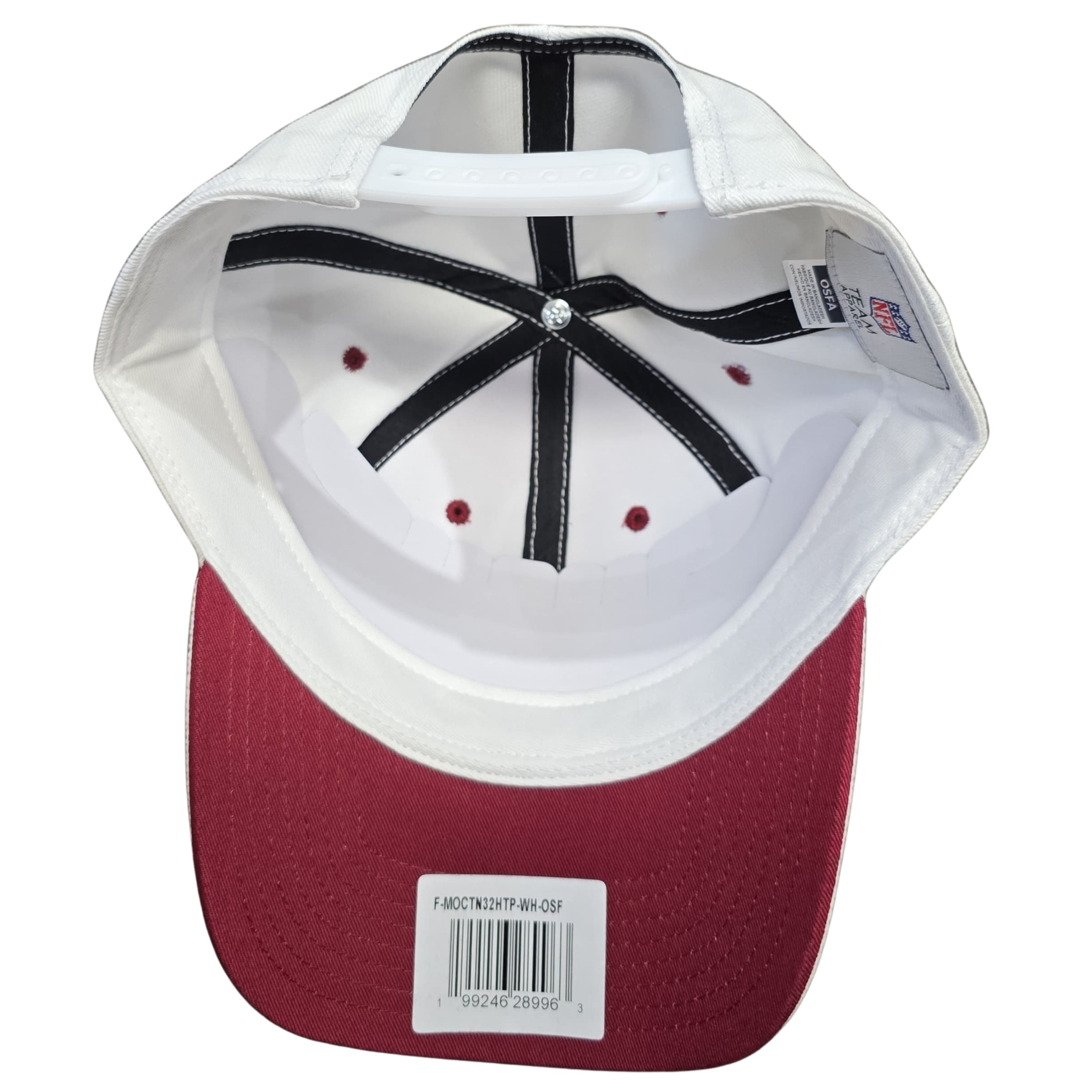 NFL Official Snapback Hat Washington Commanders Mens White Adjustable Cap OSFA