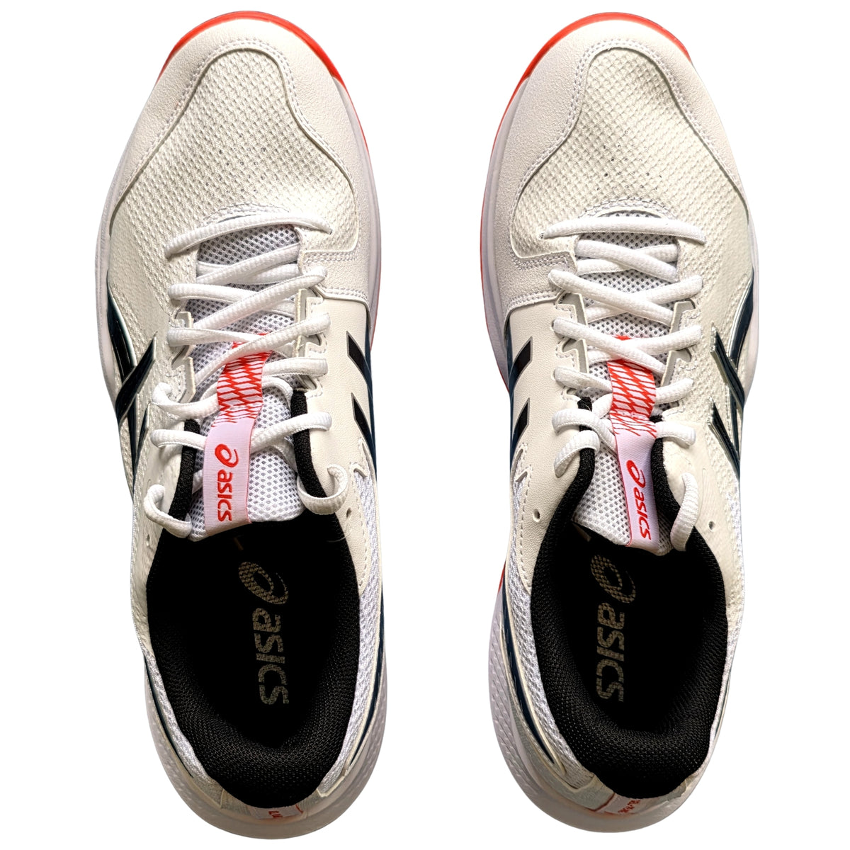Asics Cricket Shoes Gel Peake 3 Unisex Field Shoes White/Black/Vibrant Orange 2026 Model