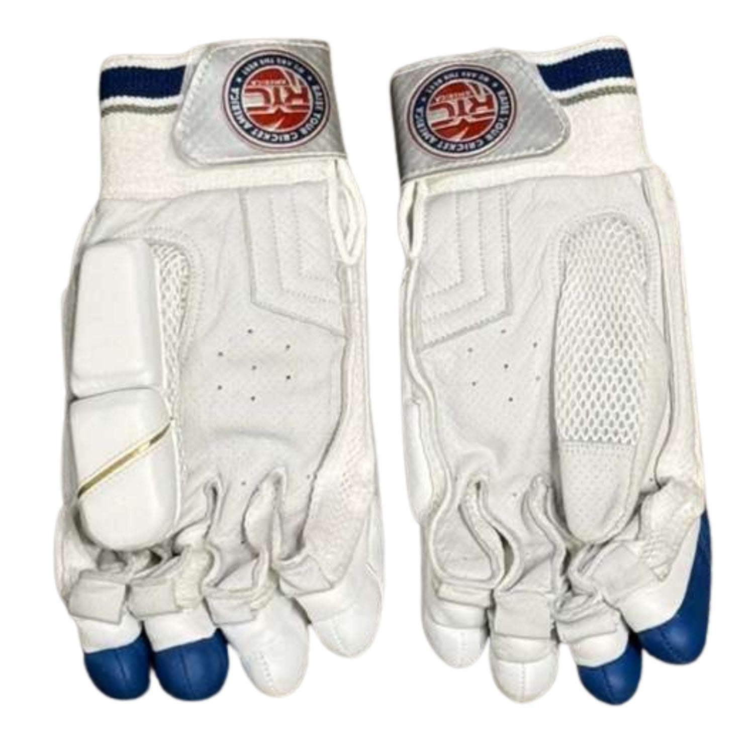 Zee Sports Cricket Batting Gloves RYC America Reserve Edition Blue Golden
