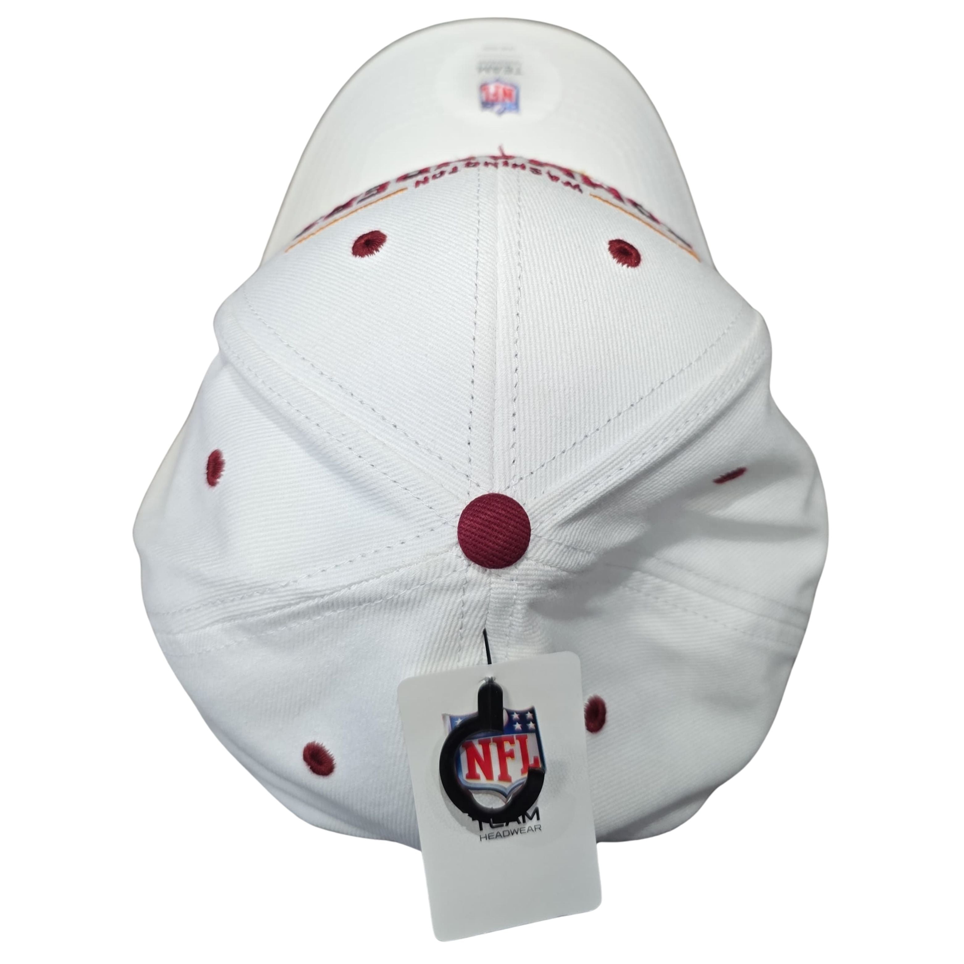 NFL Official Snapback Hat Washington Commanders Mens White Adjustable Cap OSFA