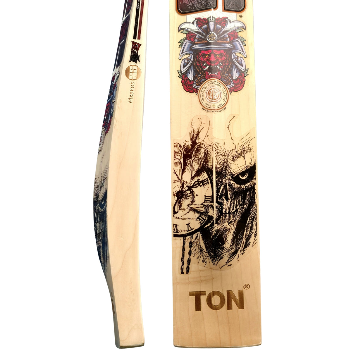 SS Cricket Bat Ton Devils Red English Willow SH Adult