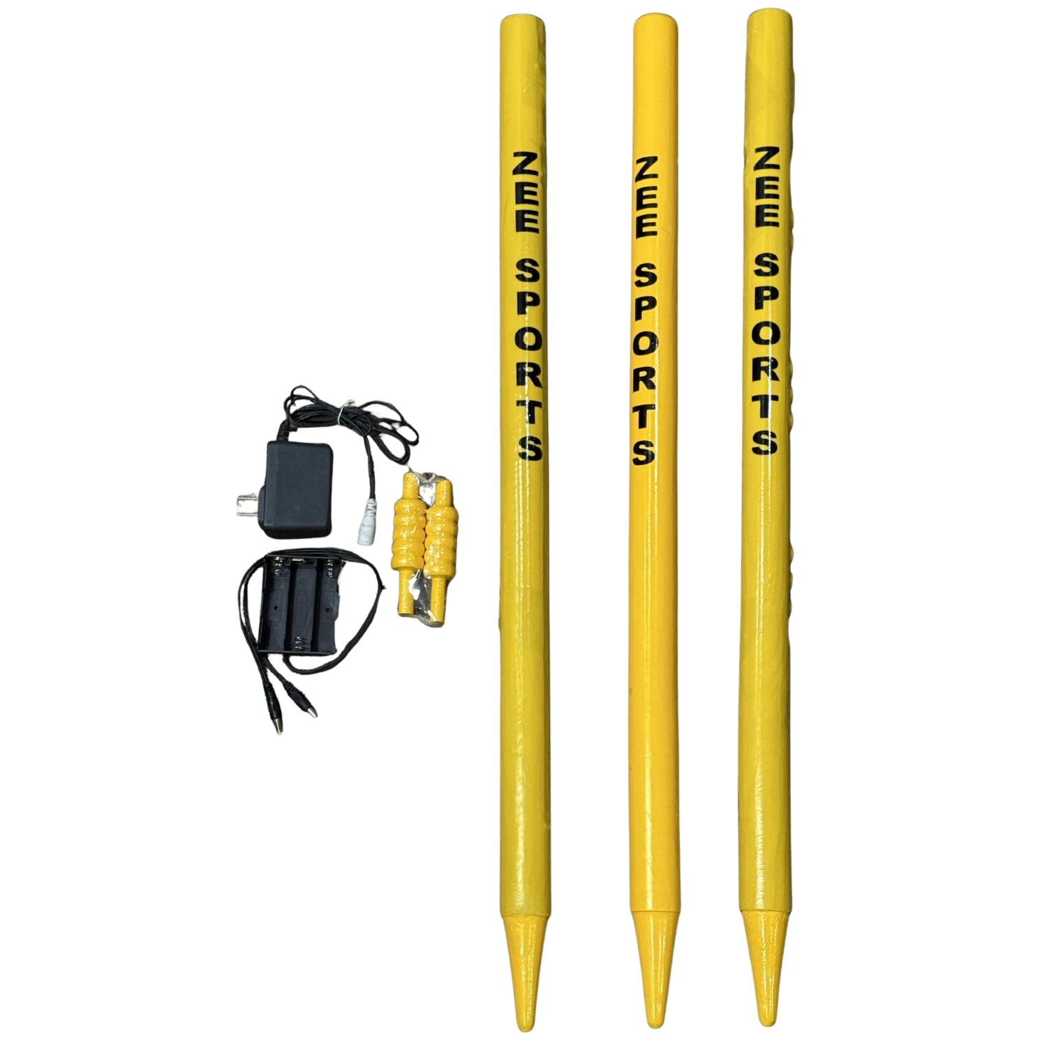 Zee Sports Cricket Stump Sets LED Black/Yellow