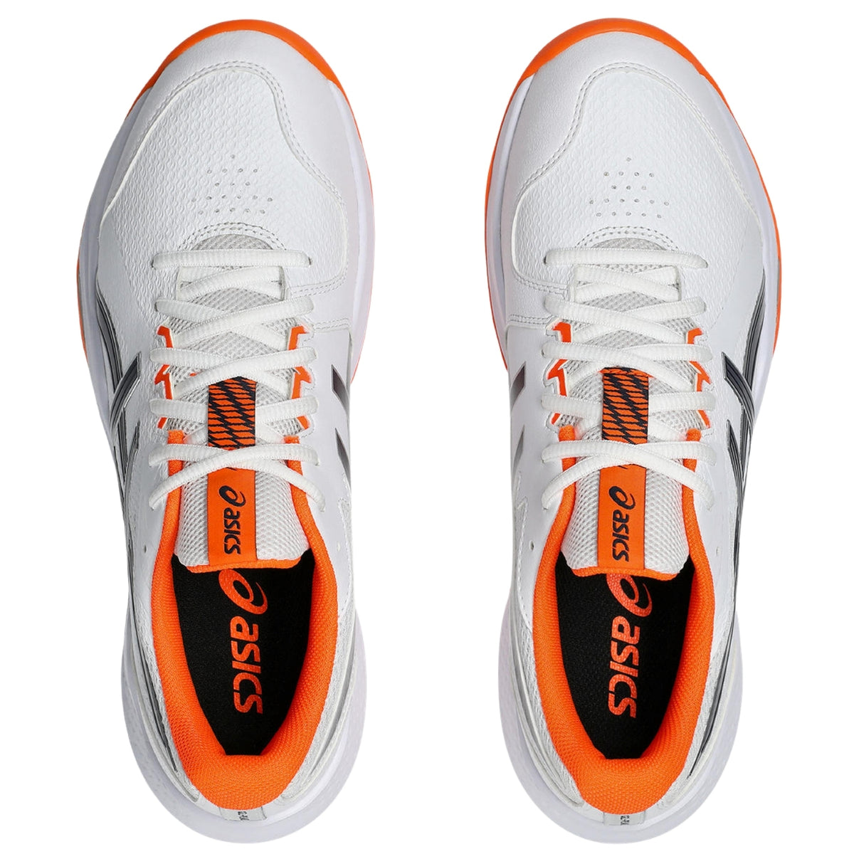 Asics Cricket Shoes Gel Peake 3 Unisex Field Shoes White/Black/Vibrant Orange 2026 Model