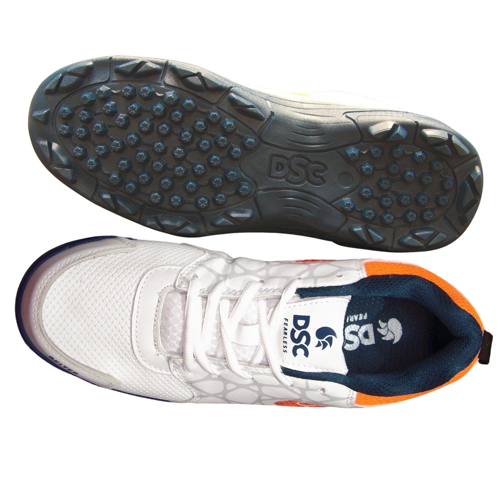 DSC Cricket Shoes, Model Belter - Teal Blue/White