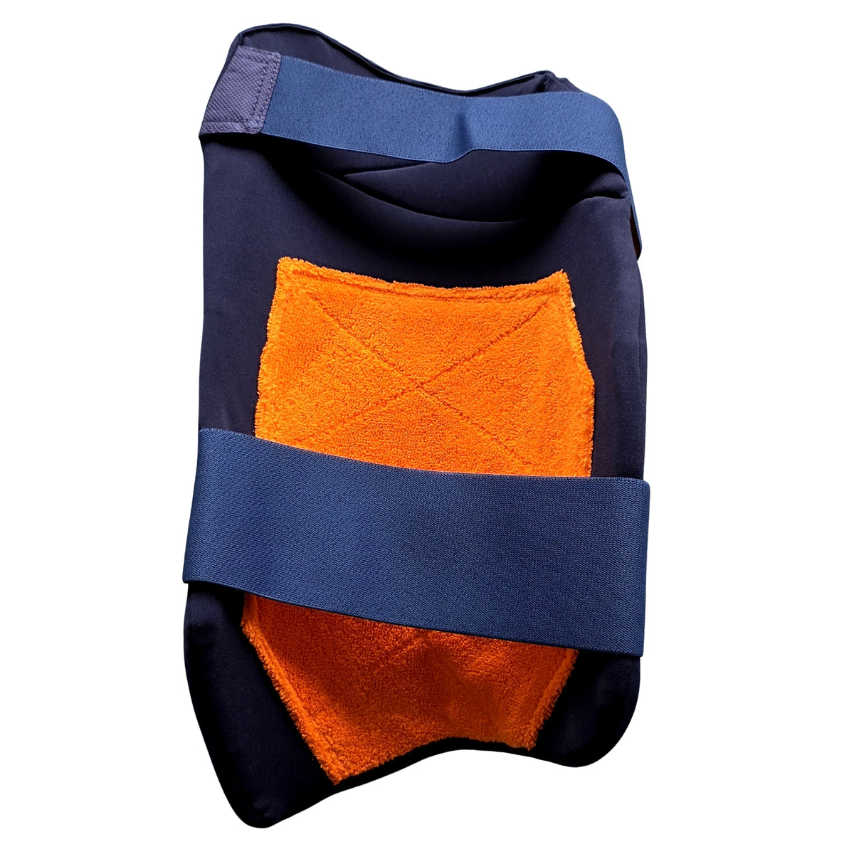 Moonwalkr Cricket Thigh Guard Set RH & LH Navy Blue/Black/White M & L Adult - image 7