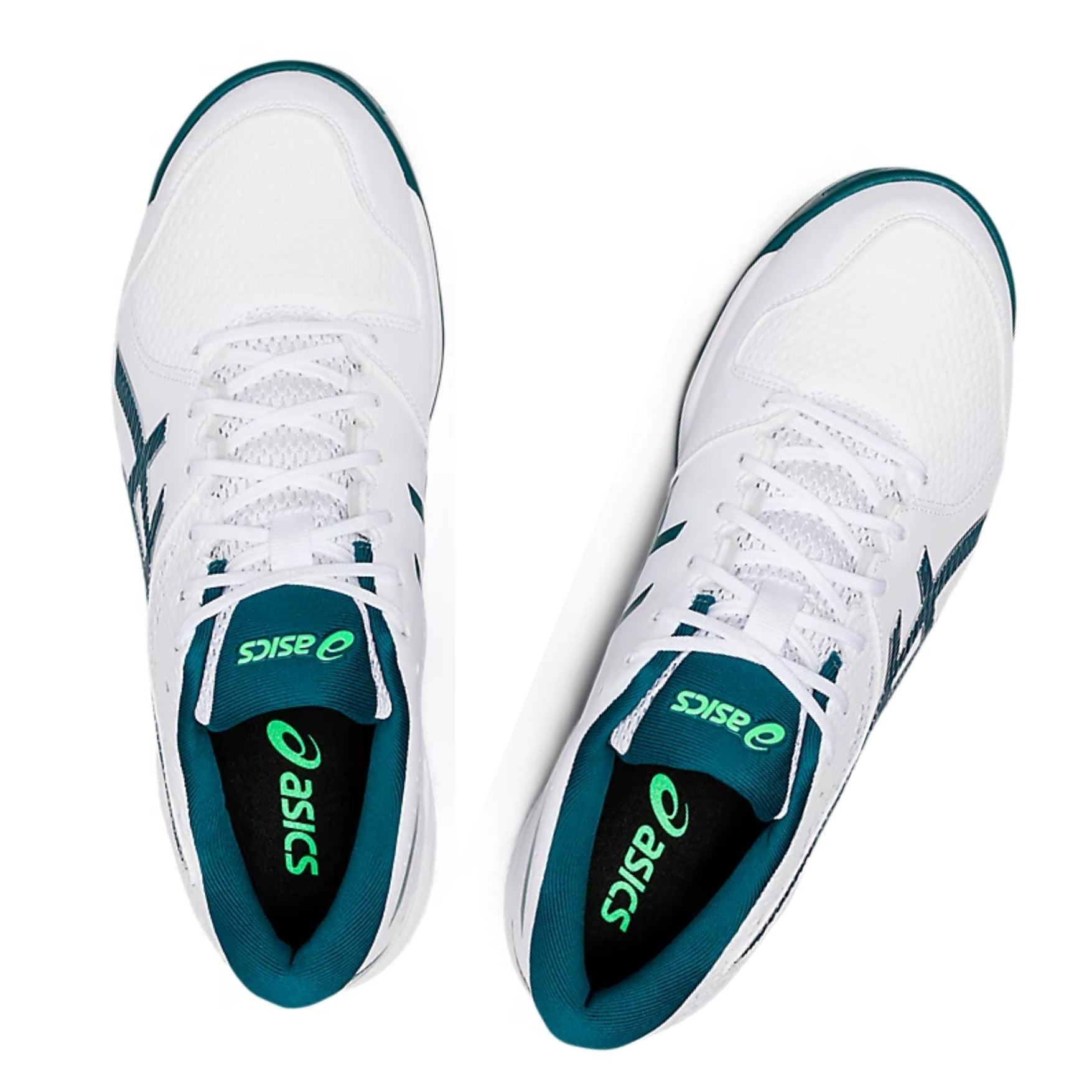0.20 | Asics Gel-Peake 2 White Velvet Pine Cricket Shoes 2024 MODEL