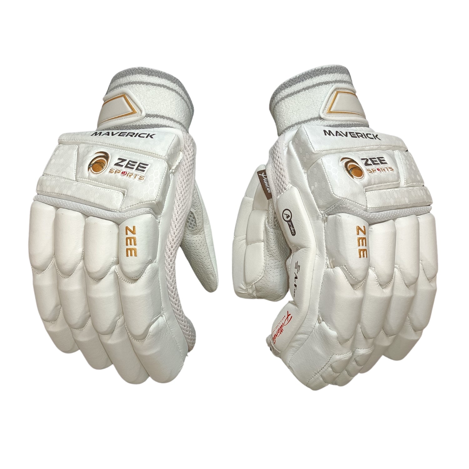 Zee Sports Batting Gloves Maverick White