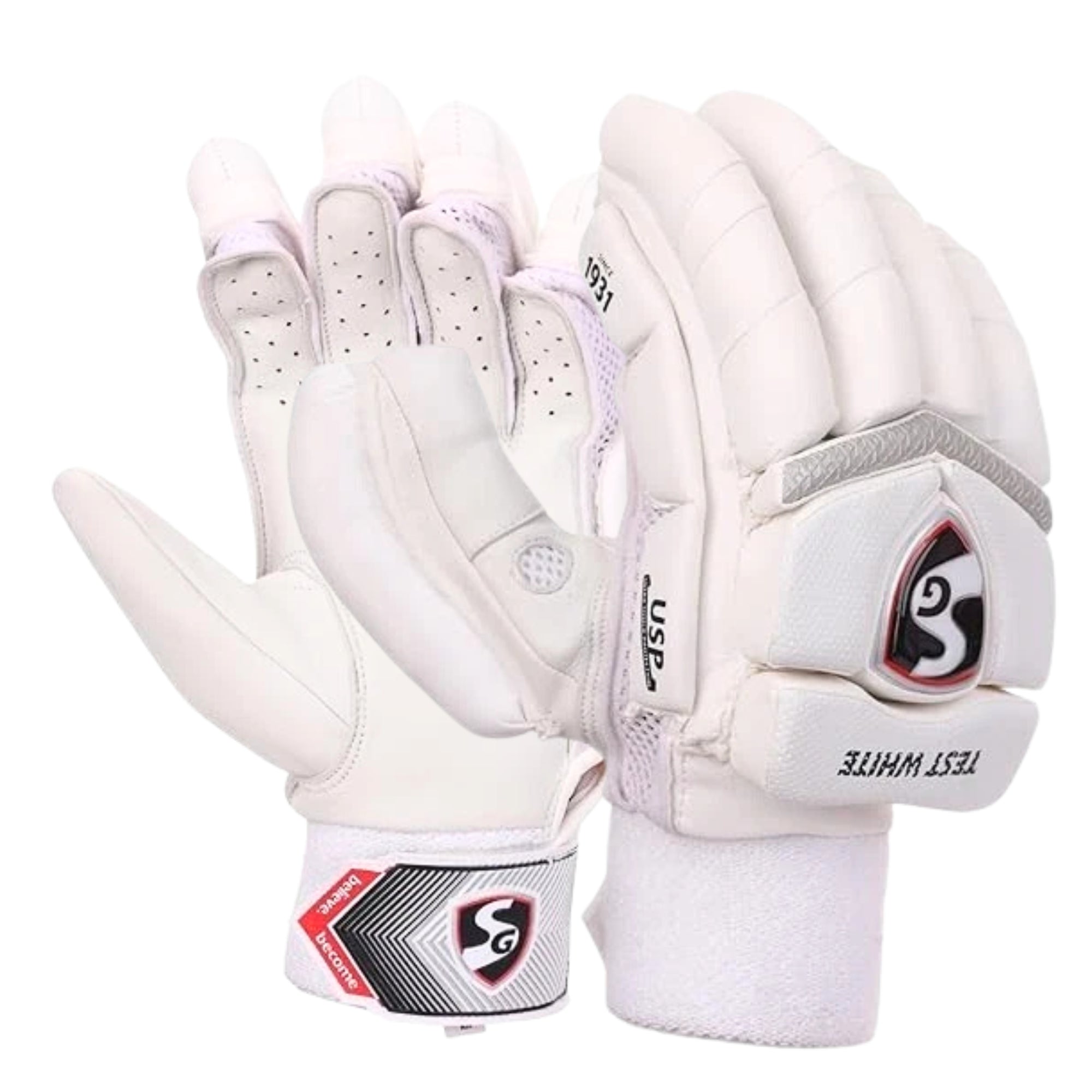 SG Batting Gloves Test White
