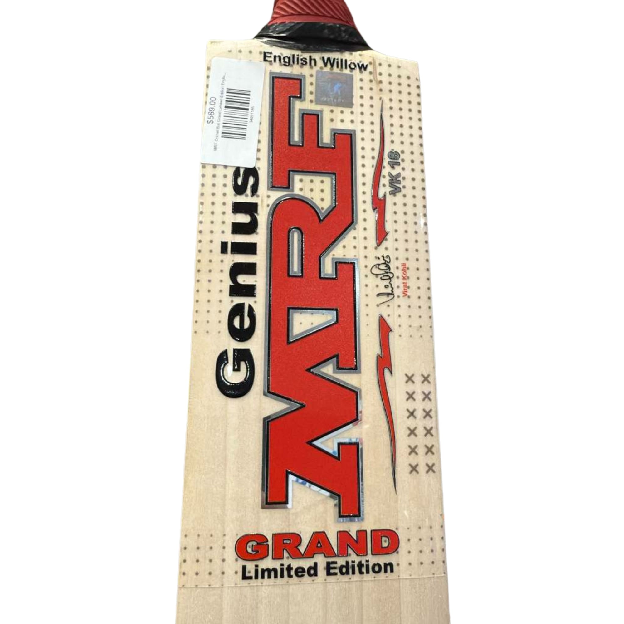 MRF Cricket Bat Genius Grand Limited Edition English Willow 2025