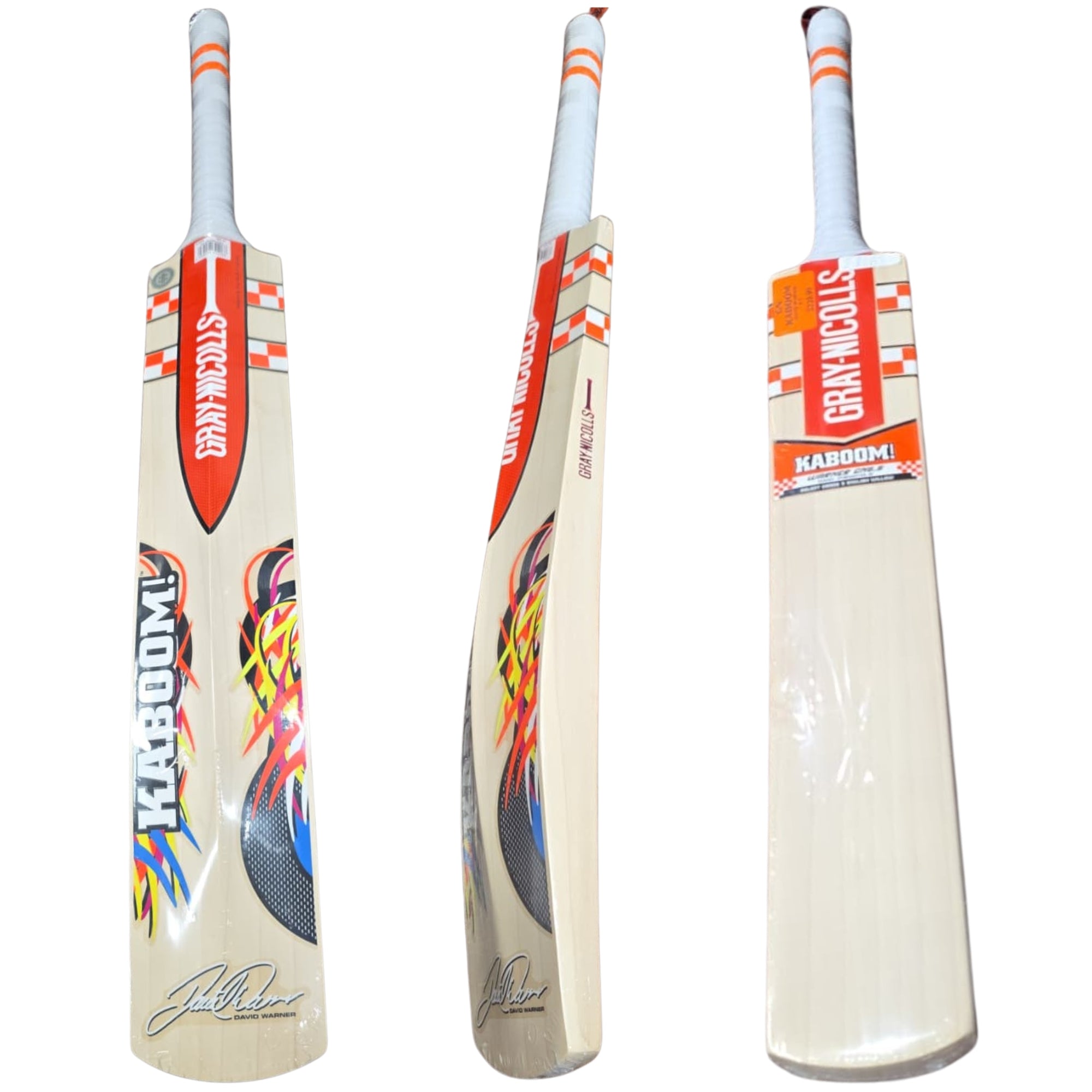 0001 Gray Nicolls Cricket Bat Kaboom Warner GN6.5 English Willow
