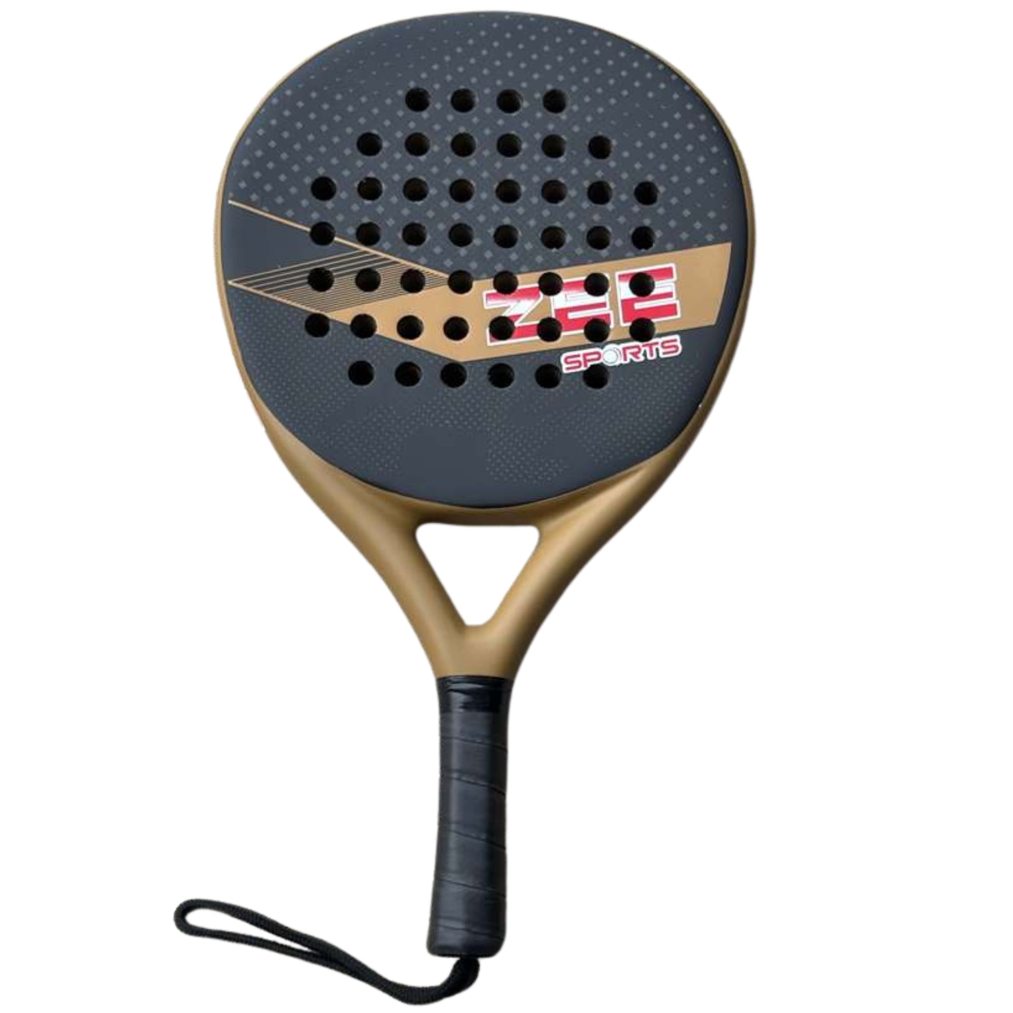 Zee Sports Padel Racket 3K Carbon Fibre Frame Advanced Level
