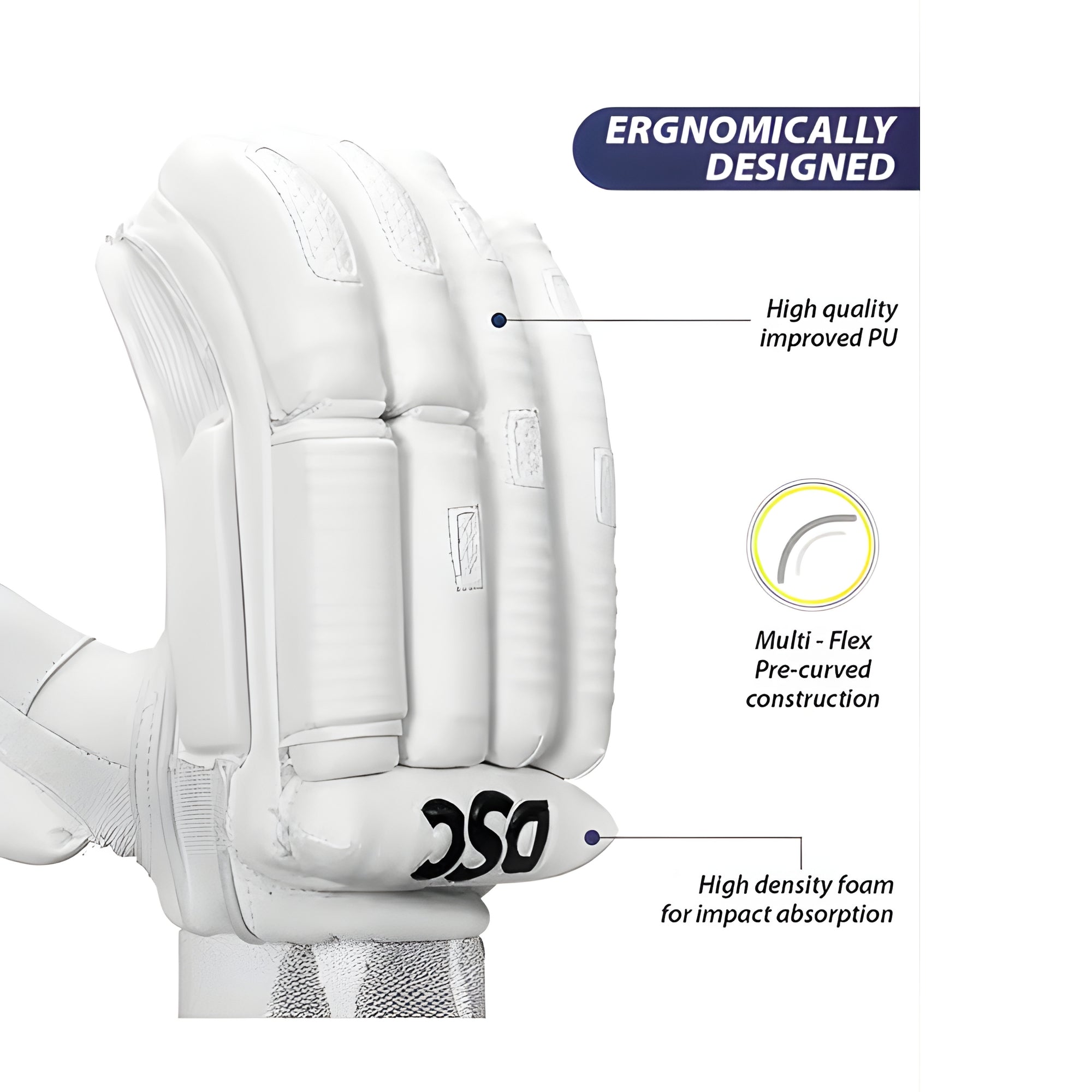DSC Batting Gloves Condor Surge 2.0 Size