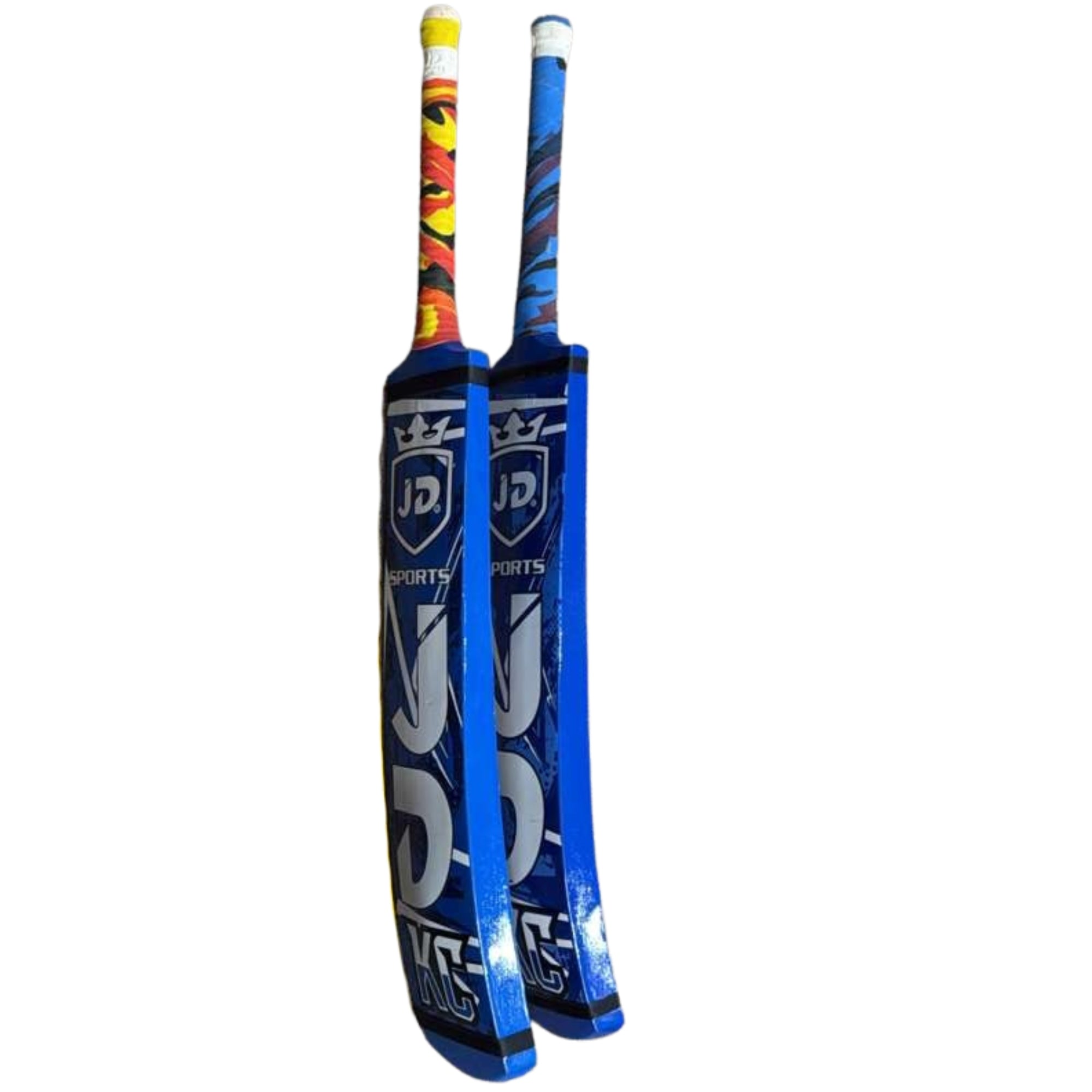 JD Sports Cricket Bat KC Edition Cocanut Wood Tape Tennis Blue