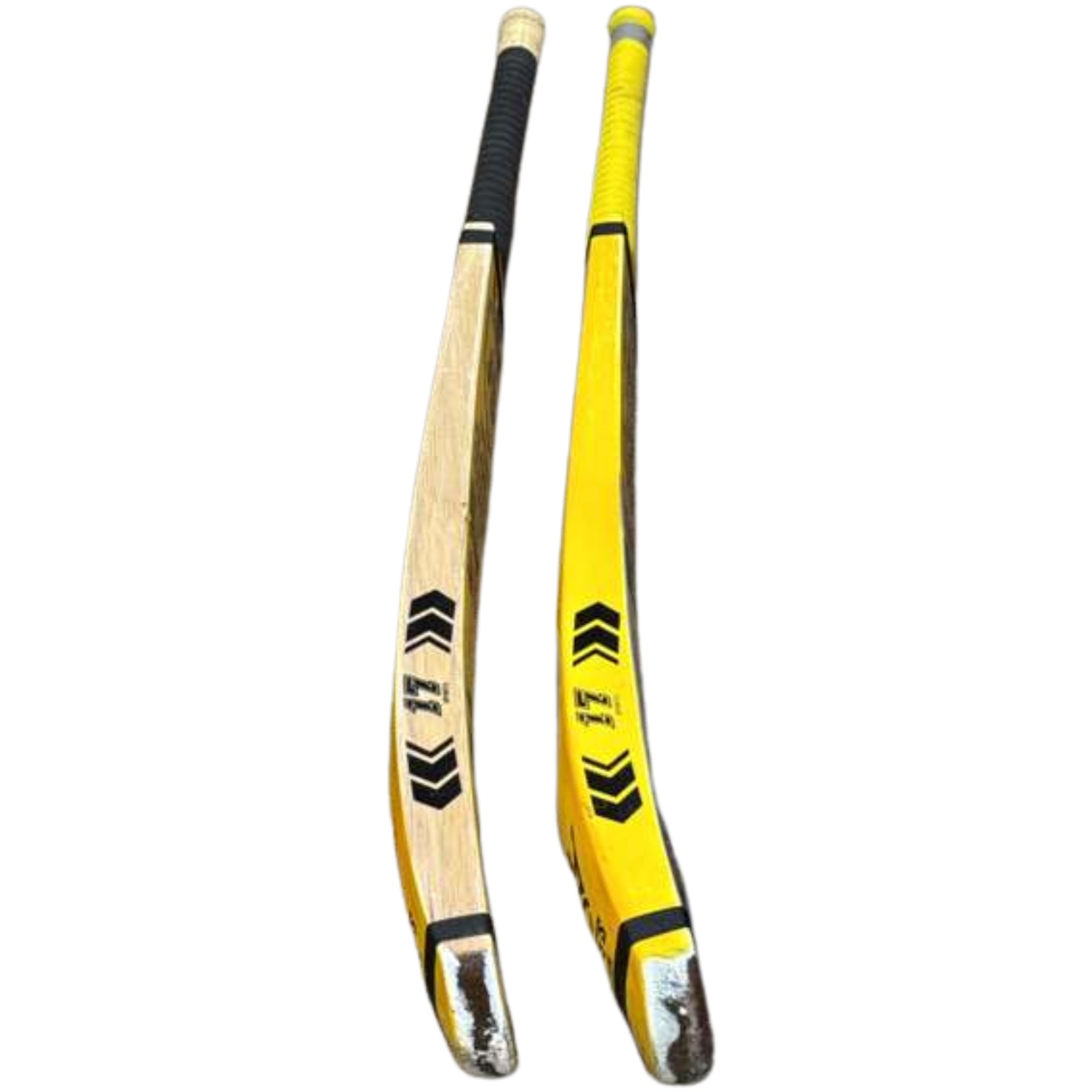 JD Sports Cricket Bat Kings Edition Hard Tennis Coca Wood Long Blade Yellow