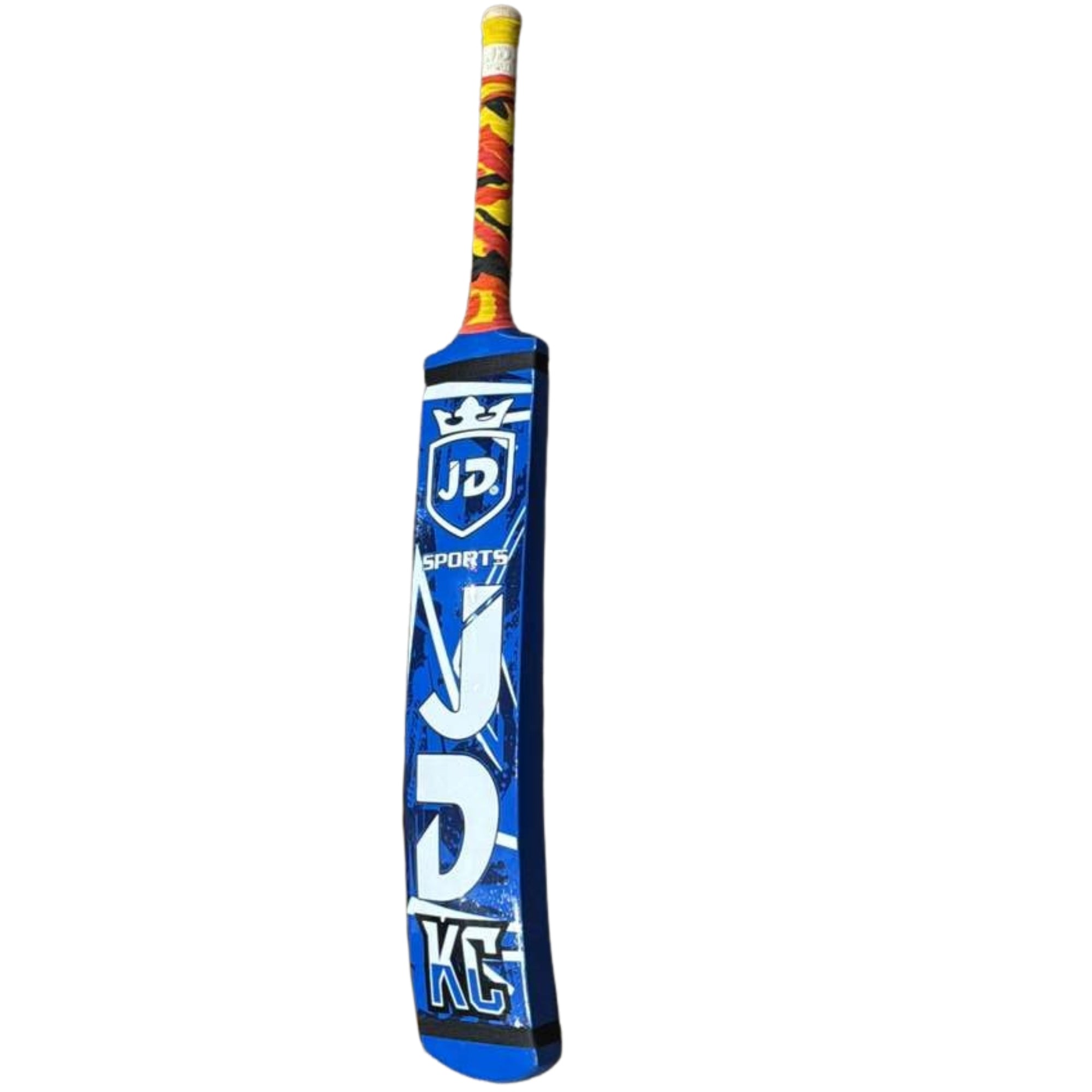 JD Sports Cricket Bat KC Edition Cocanut Wood Tape Tennis Blue