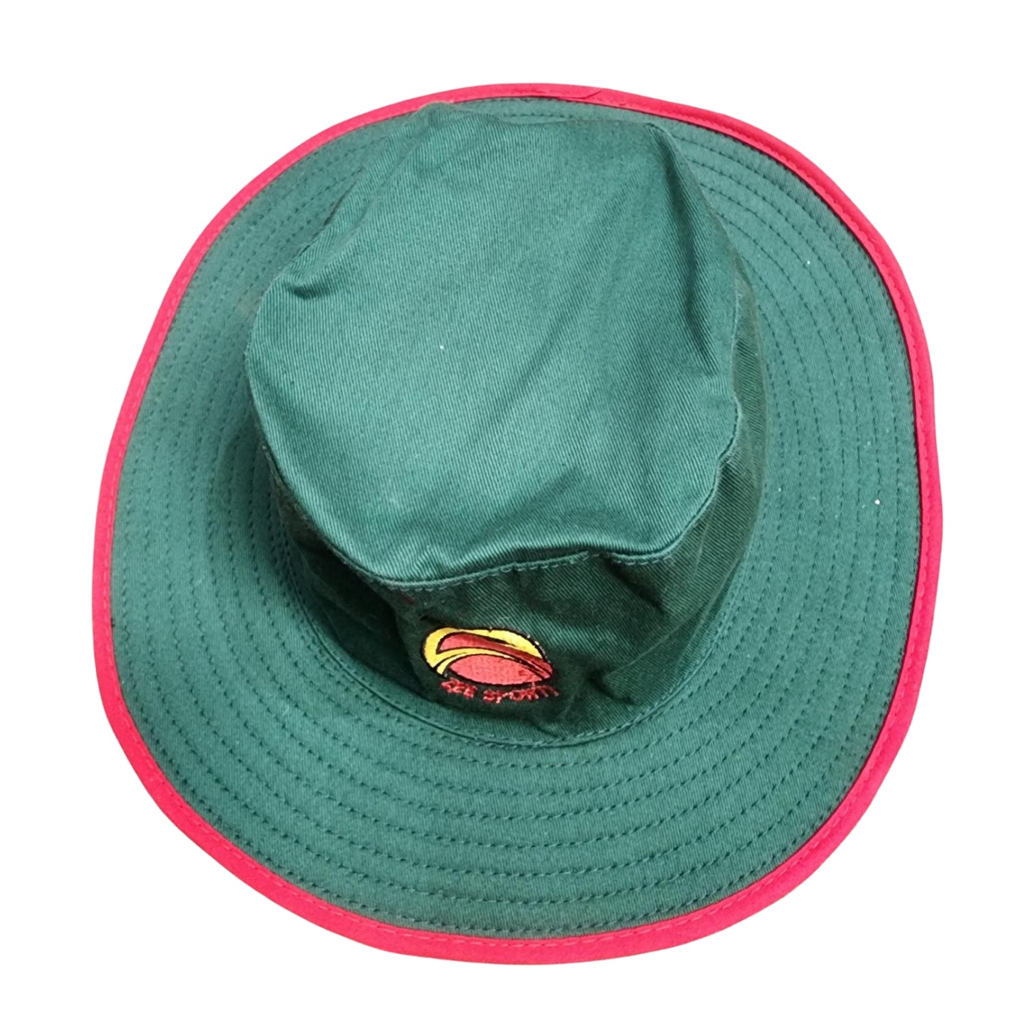 Zee Sports Sun-Hat - Green with Red