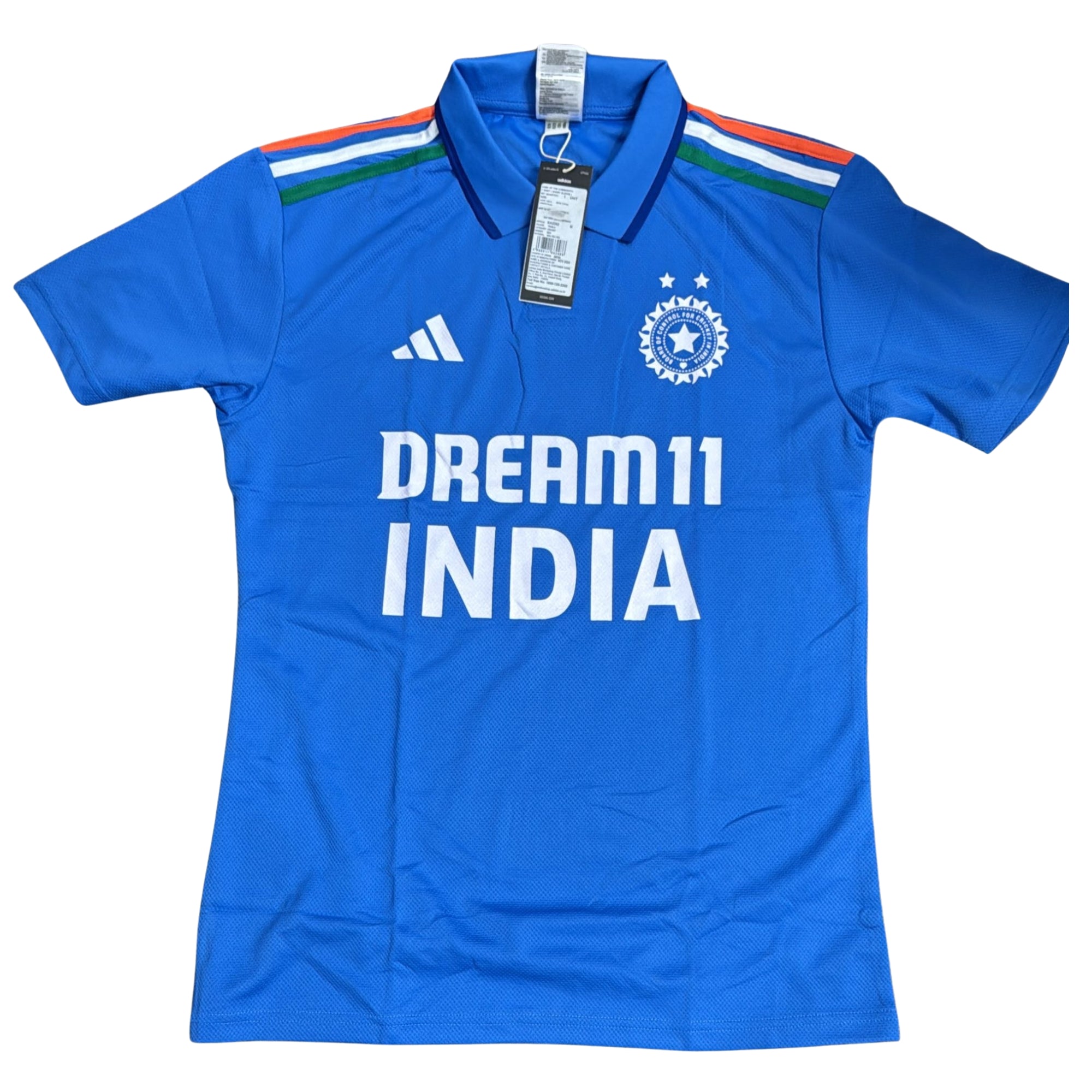 0.01 Adidas Uniform, Ten India Player’s Shirt Adidas Cricket Uniform Blue Genuine Adidas Shirt