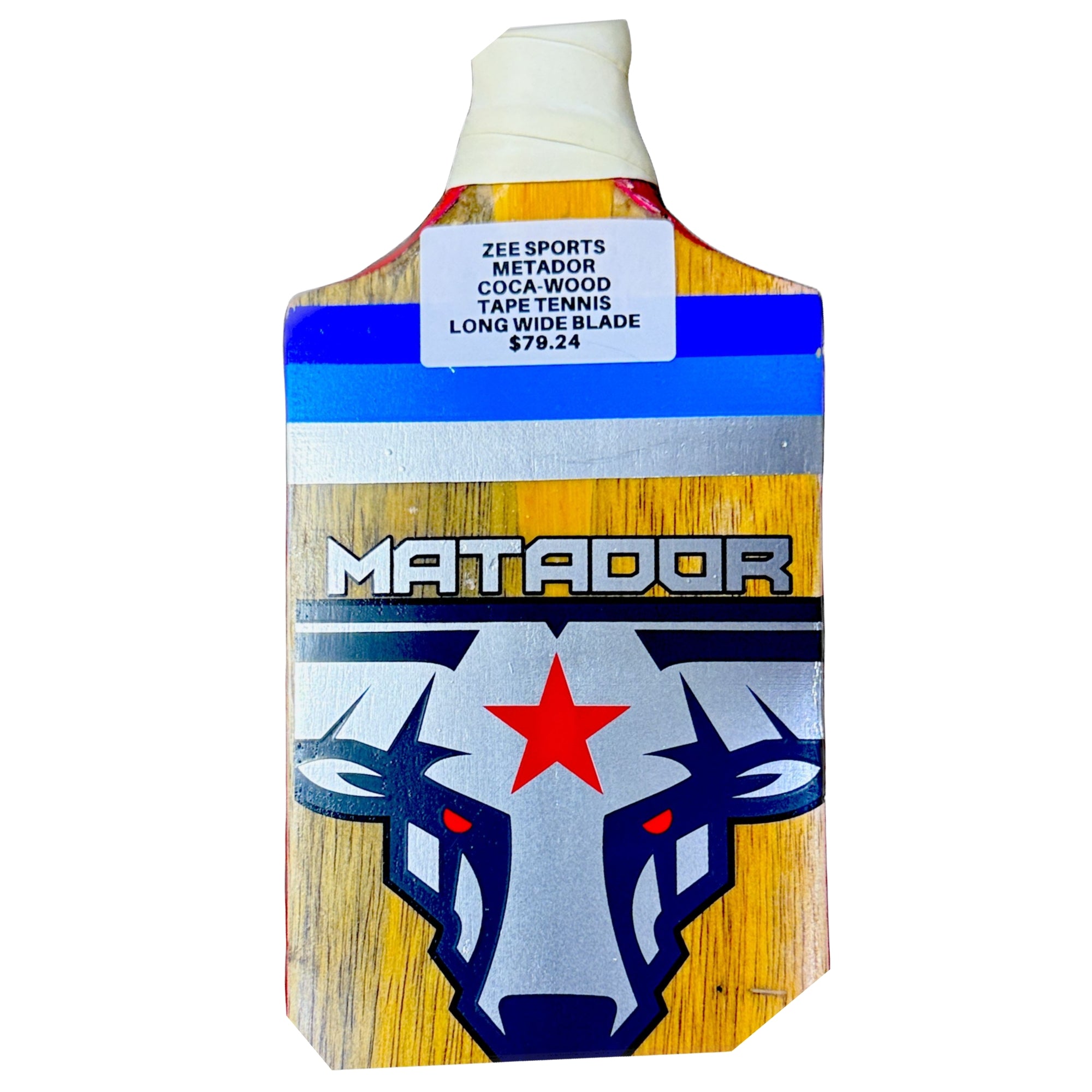 Zee Sports Matador Cricket Bat Coco Wood Tape Tennis Custom Made