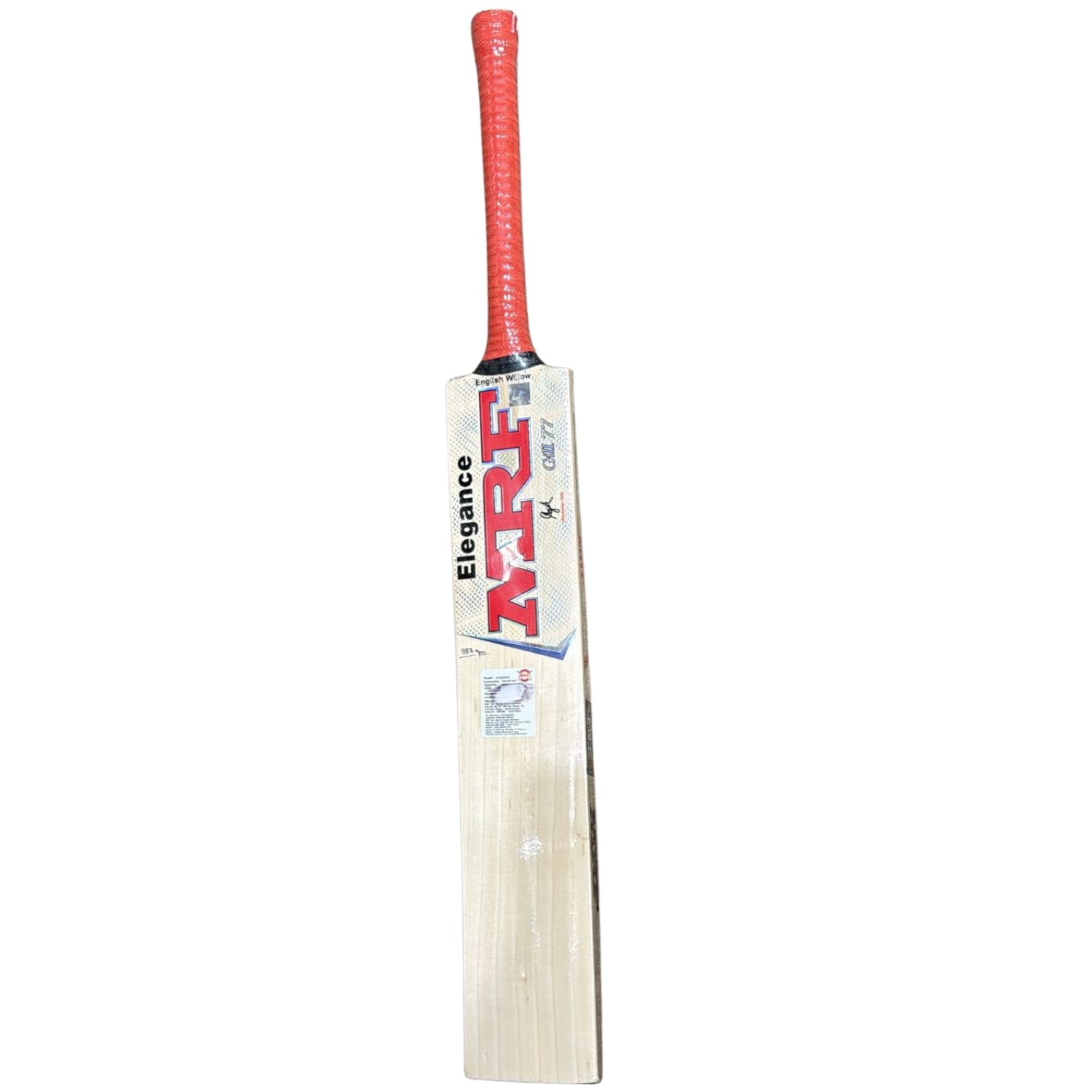 0.003 MRF Cricket Bat Elegance Gill-77 English Willow