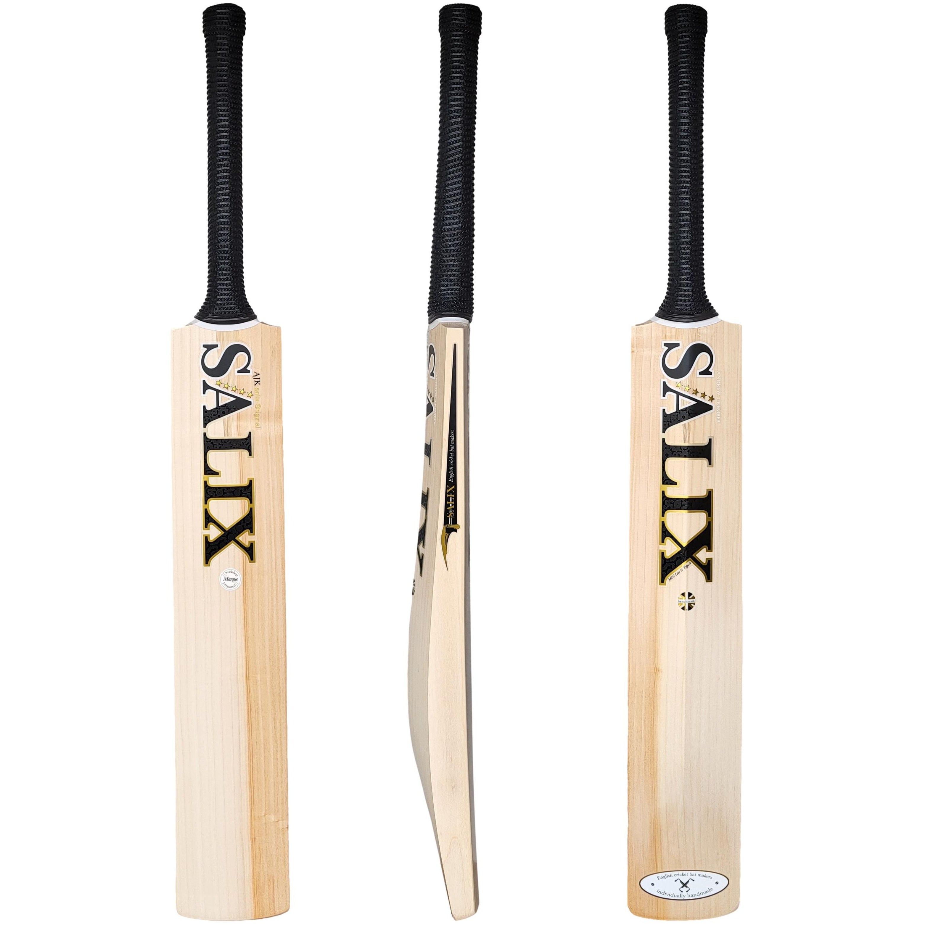 SALIX AJK Marque English Willow Cricket Bat, SH, LH 2024 MODEL