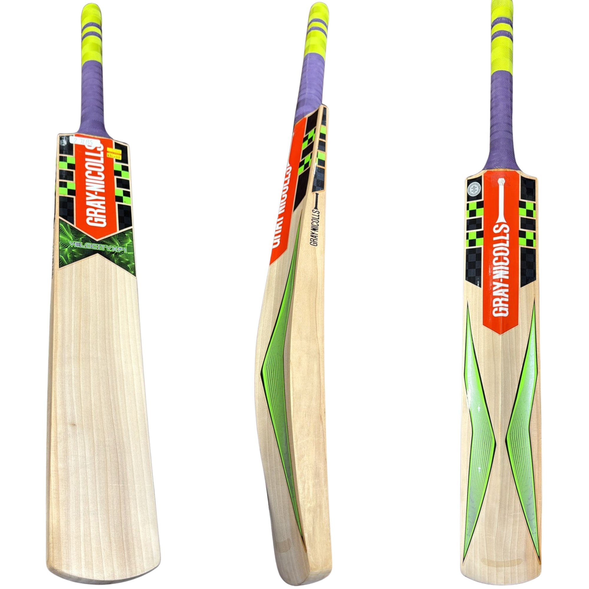Gray-Nicolls cricket bat on a white background