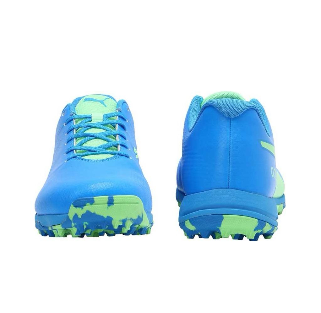 10222025Puma Cricket Shoes One 8, Royal Blue & Green