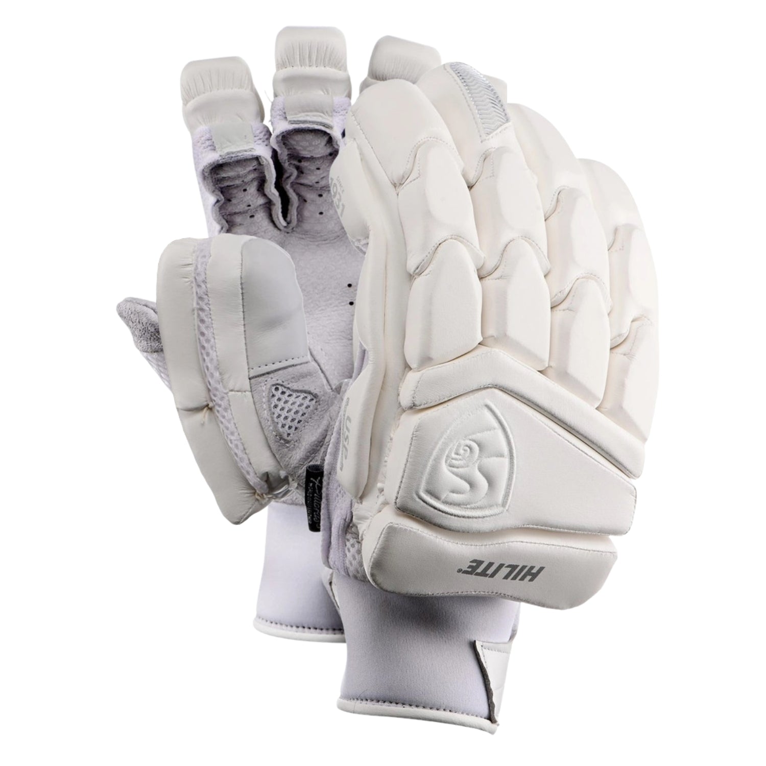 SG batting Gloves, Model Hilite White, Adult