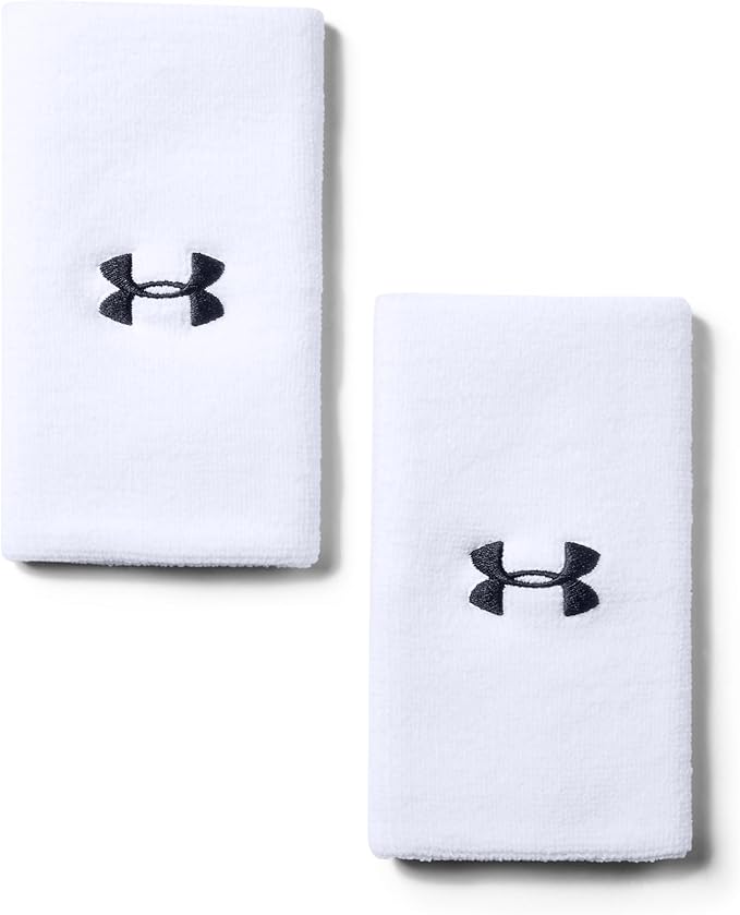 Under Armour Wrist Bands Blue 6" Pack of 2