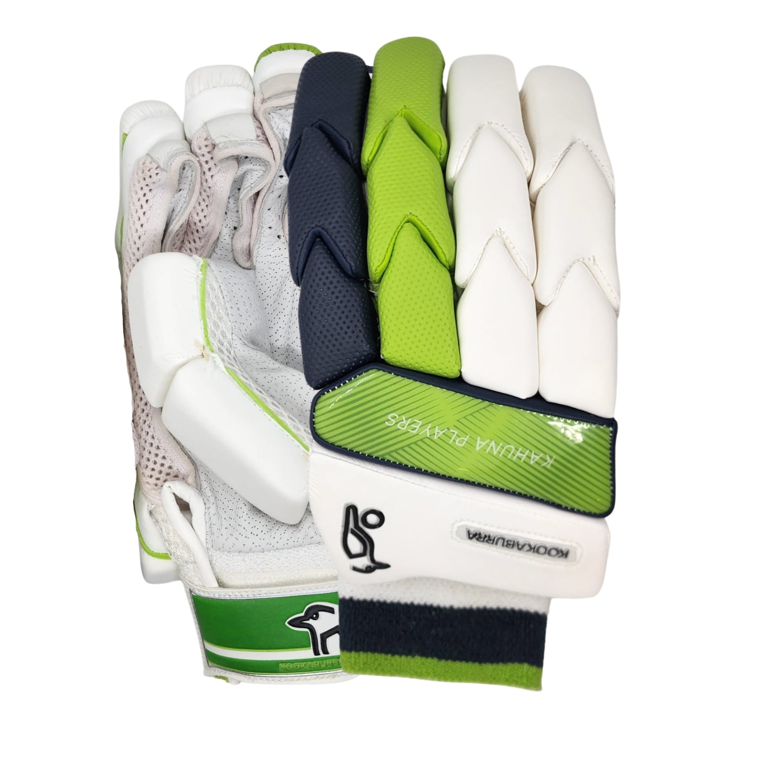 Kookaburra Kahuna Players Cricket Batting Gloves Men Size Green - For Right Hand Players