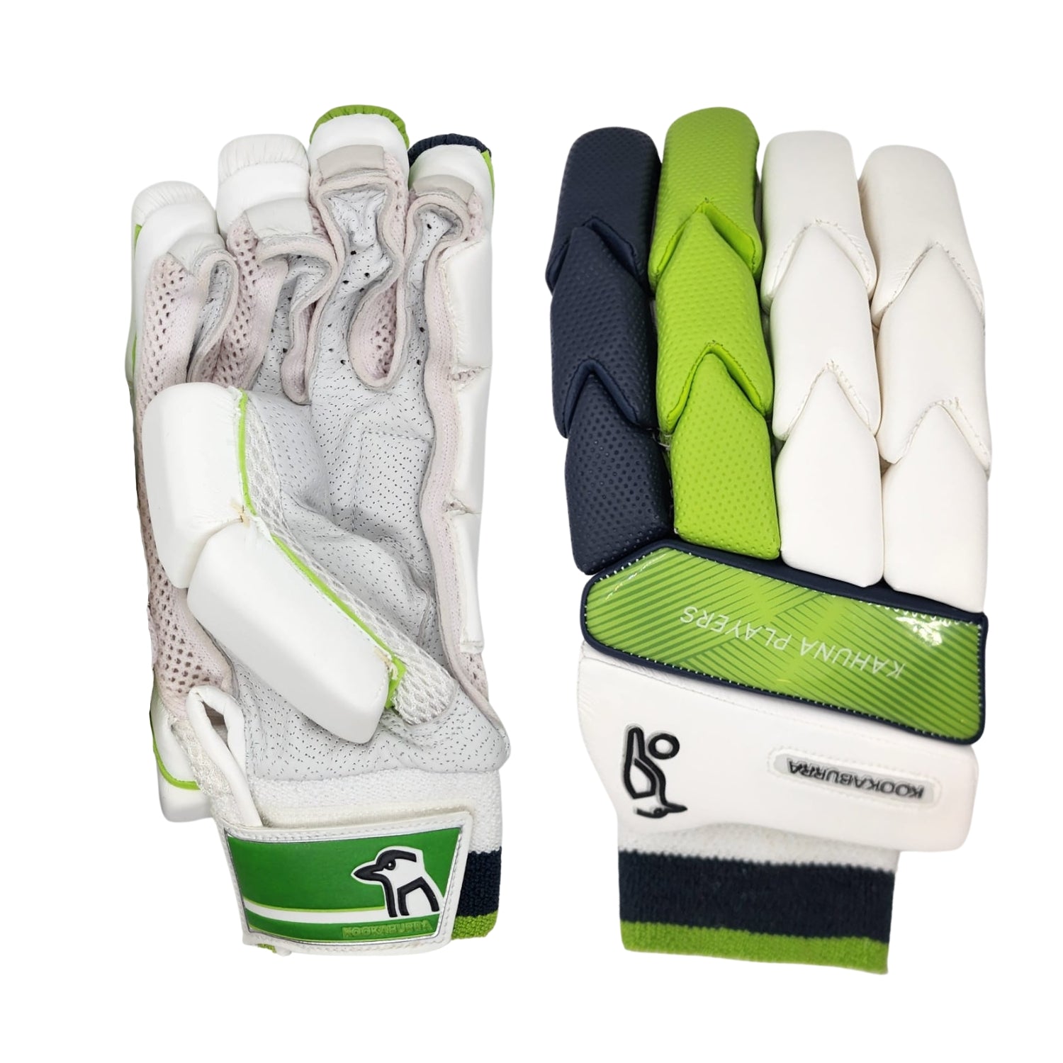 Kookaburra Kahuna Players Cricket Batting Gloves Men Size Green - For Right Hand Players