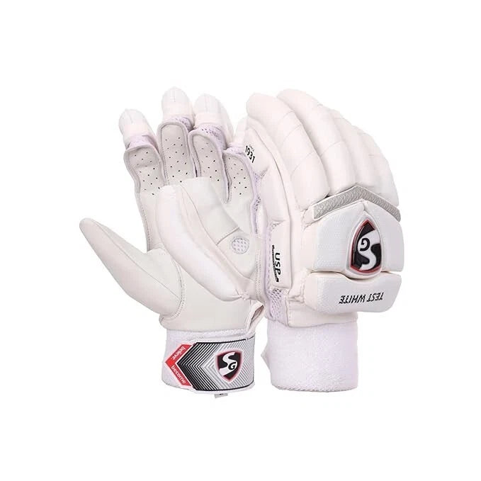 SG Cricket Batting Gloves Test White