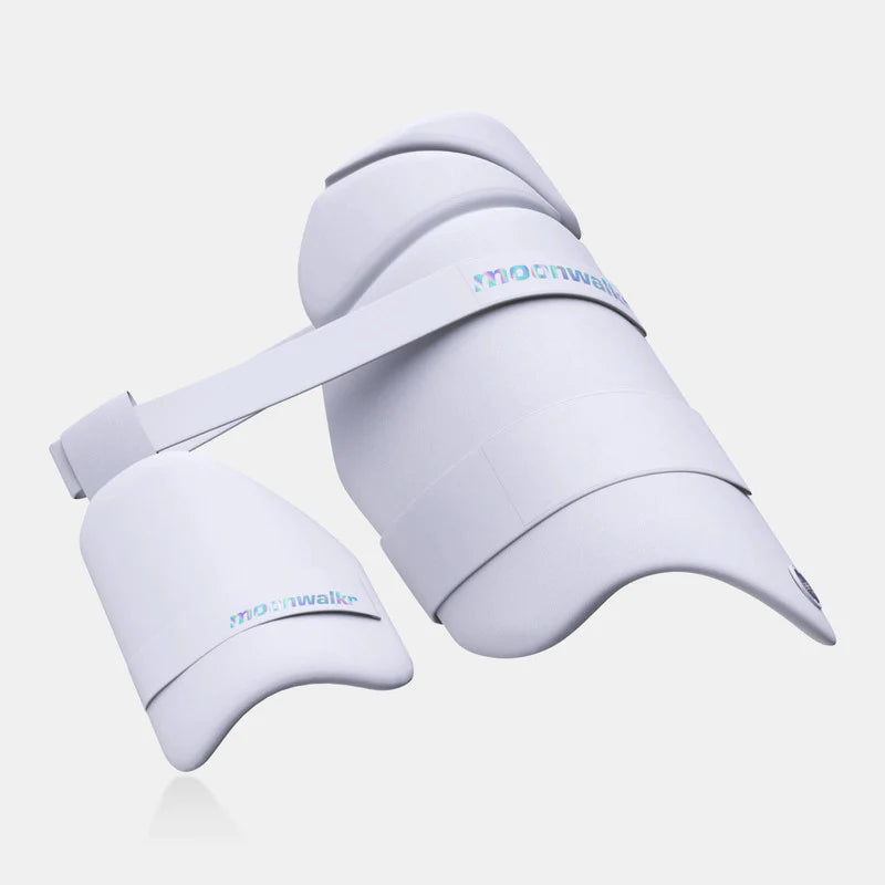 Moonwalkr Double Thigh Pads/Guard, White, M,L