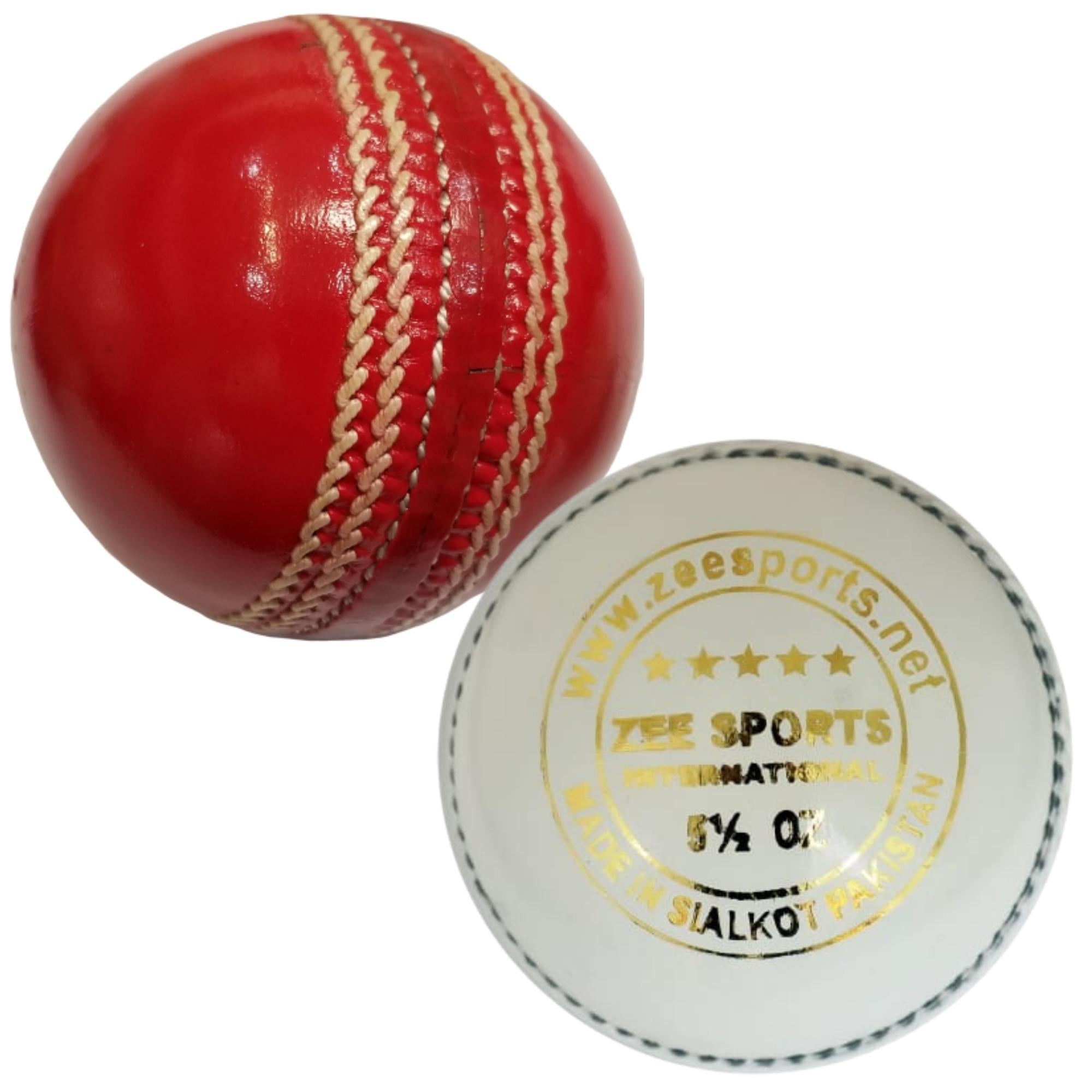 Zee Sports CRICKET BALL Premier Five Star Red