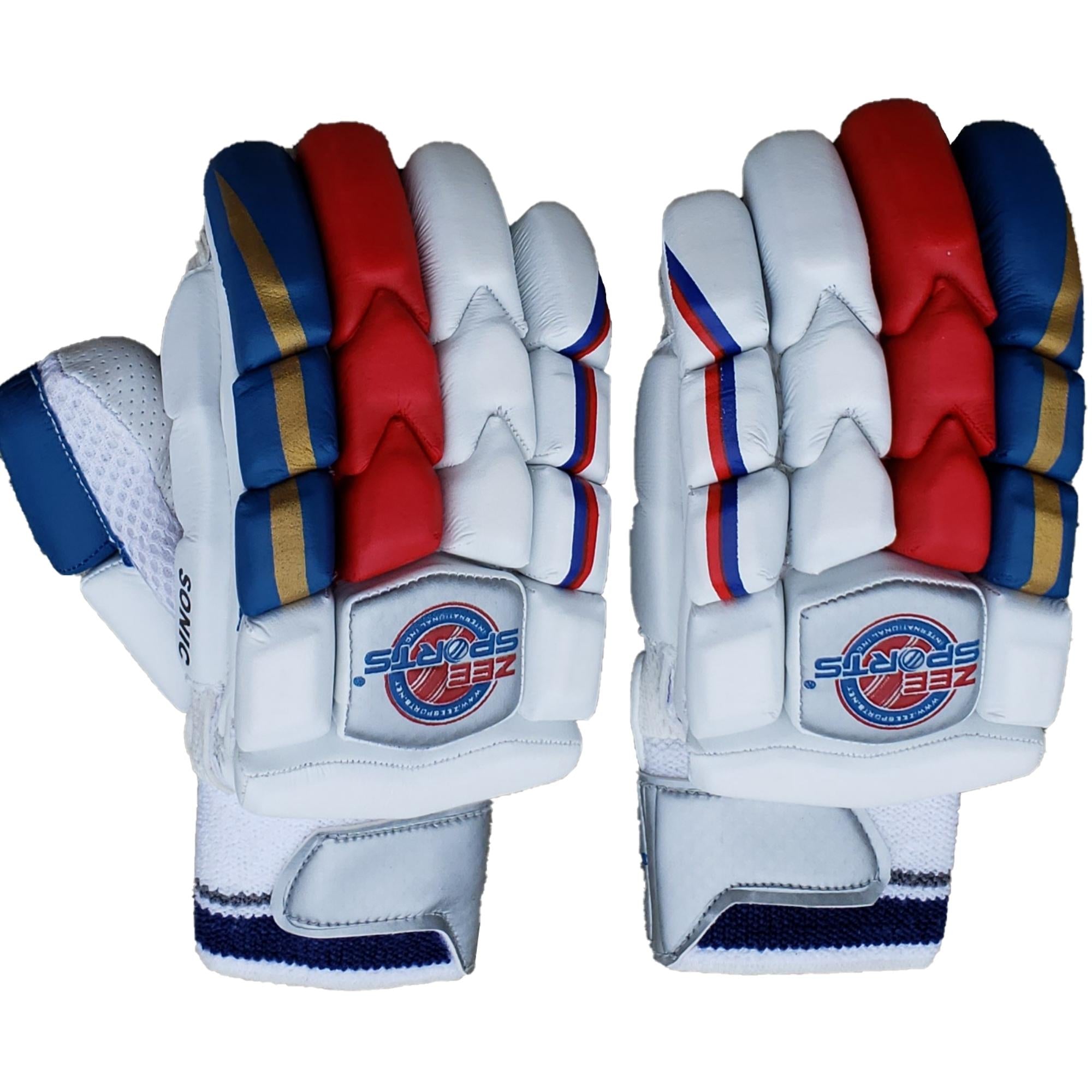 Zee Sports Sonic Blue Red Batting Gloves